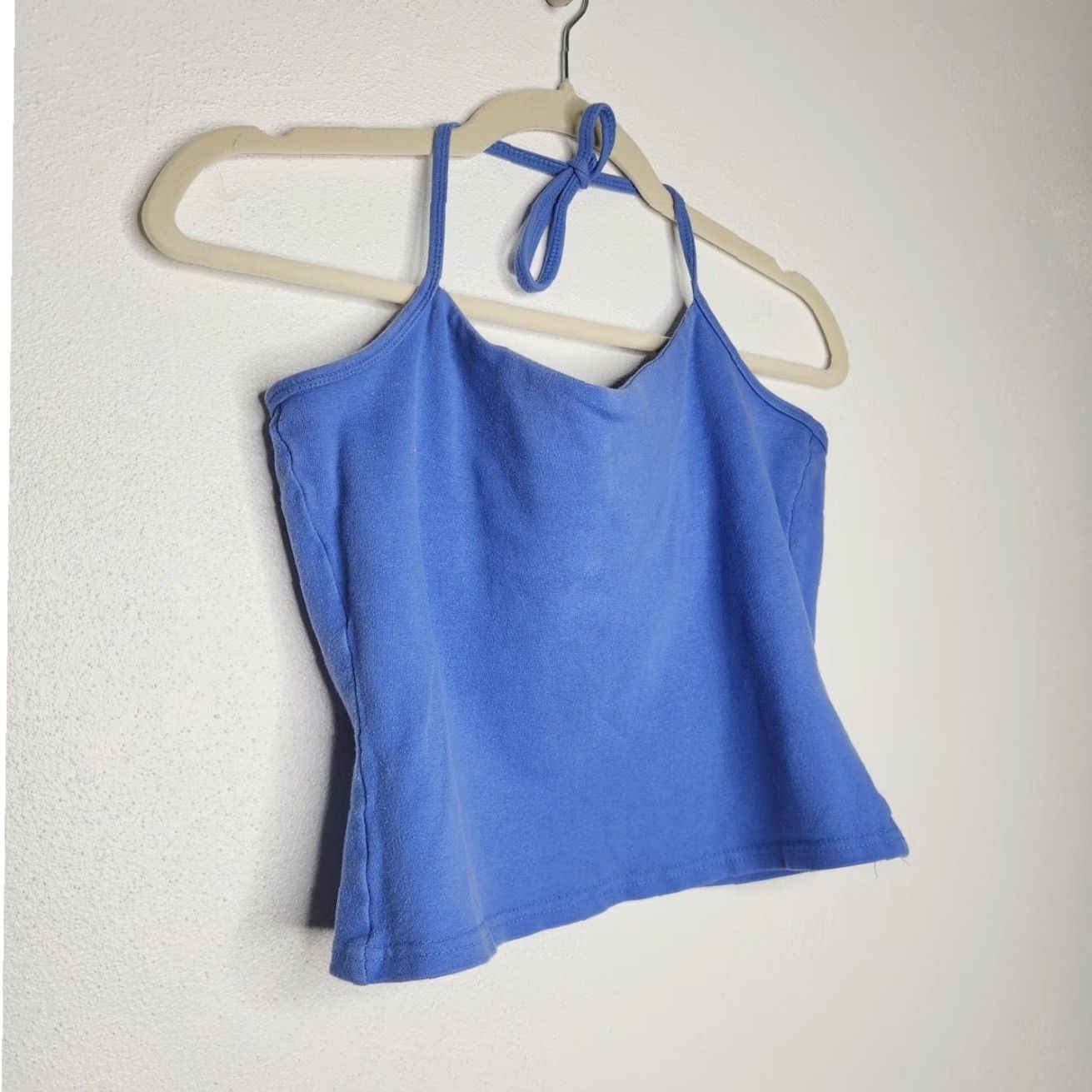 Vintage VINTAGE Androgyne Tank Shirt Women M Blue Fairy Whimsy 90s Go Out Tank Top Crop Halter Emo Grunge Size M / US 6-8 / IT 42-44 - 2 Thumbnail