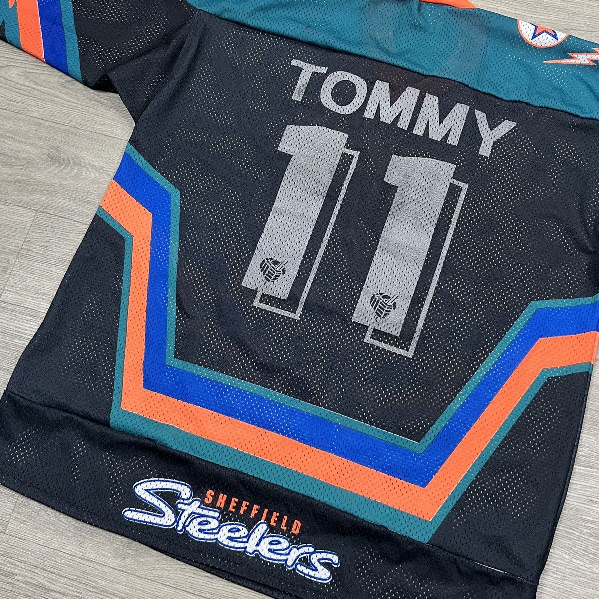NHL 90s Sheffield Steelers Hockey Jersey Tommy #11 Topspeed Rare Size US XL / EU 56 / 4 - 11 Thumbnail