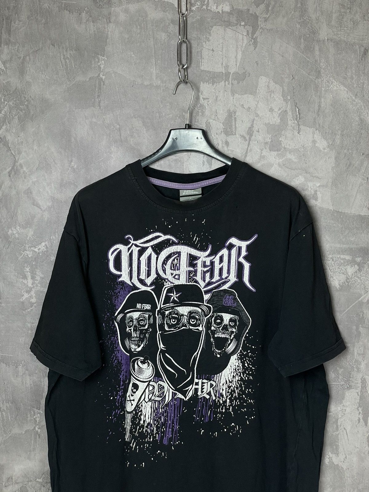 No Fear × Vintage Vintage No Fear Skate Y2K Big Logo T-shirt Streetwear Size L Size US L / EU 52-54 / 3 - 2 Thumbnail