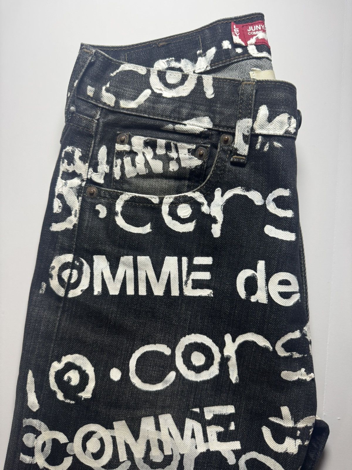 10 Corso Como × Comme des Garcons AD2001 Levis 503 Graffiti Denim Size US 28 / EU 44 - 6 Thumbnail