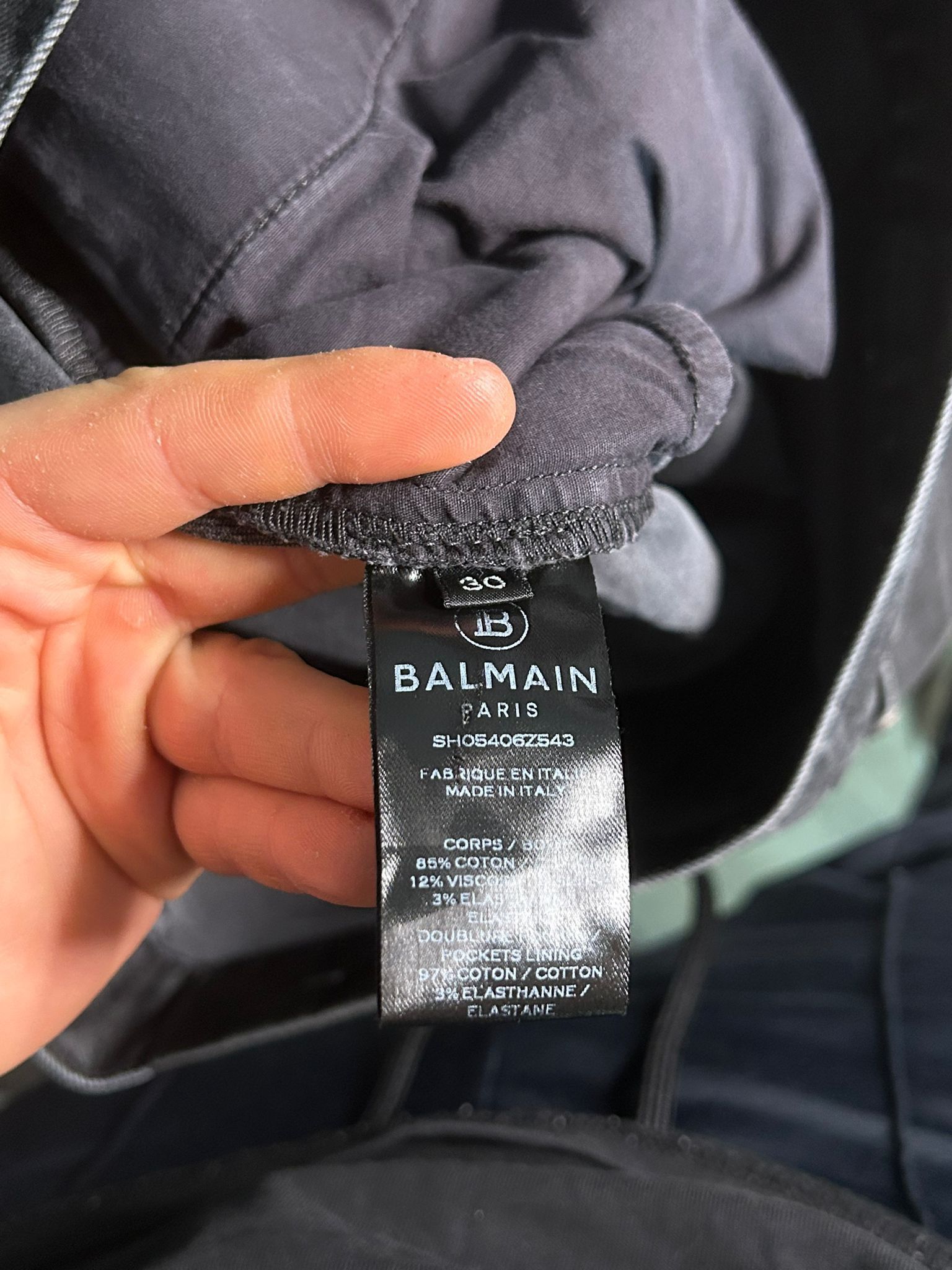 Balmain Denim wash black balmain jeans Size US 30 / EU 46 - 6 Thumbnail