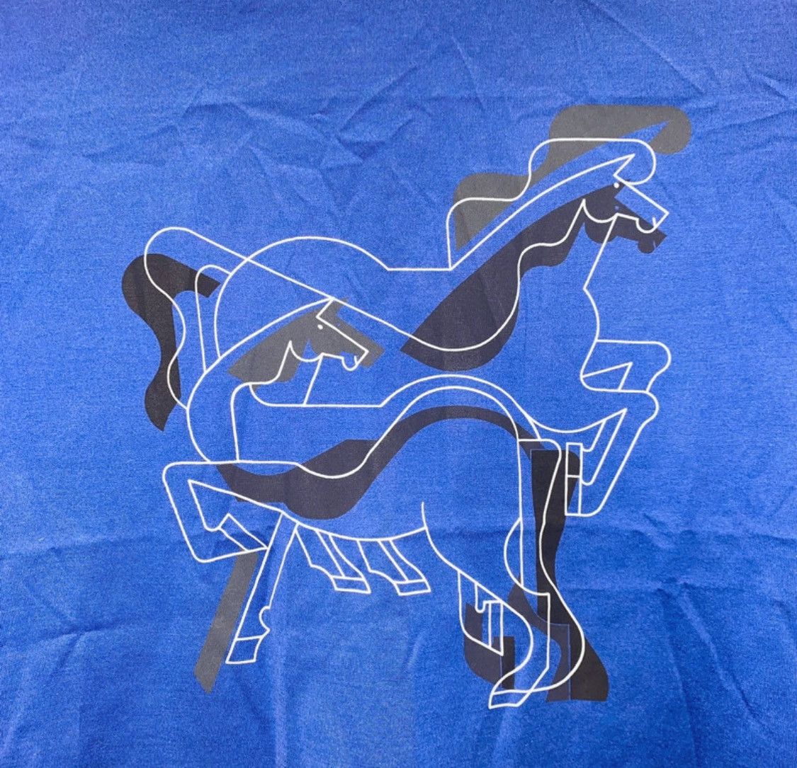 Hermes Hermès Blue Tshirt Size US S / EU 44-46 / 1 - 2 Thumbnail
