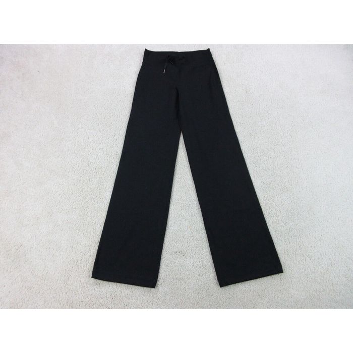 Lululemon Lululemon Pants Womens 4 Black Yoga Pocket Wide Leg Outdoors  Casual Ladies