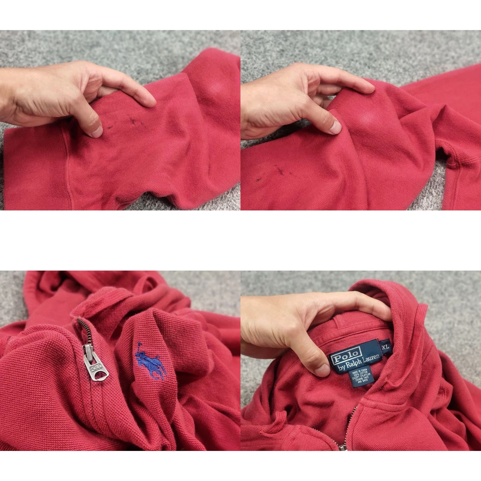 Polo Ralph Lauren Polo Ralph Lauren Vintage Red Zip Hoodie Hoodie XL Red USA Polo Ralph Lauren Vintage Zip Hoodie XL Red USA Size US XL / EU 56 / 4 - 9 Thumbnail