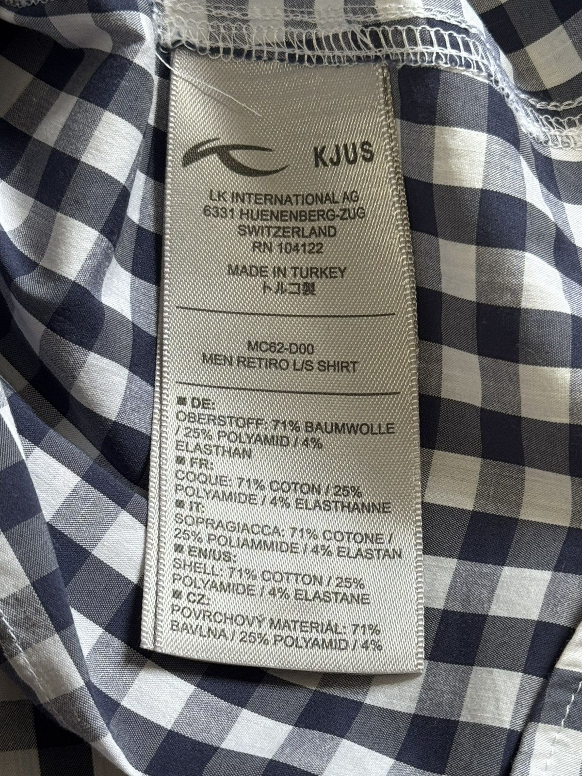 KJUS Kjus S Chekered button up shirt long sleeve casual outdoor Size US S / EU 44-46 / 1 - 6 Thumbnail