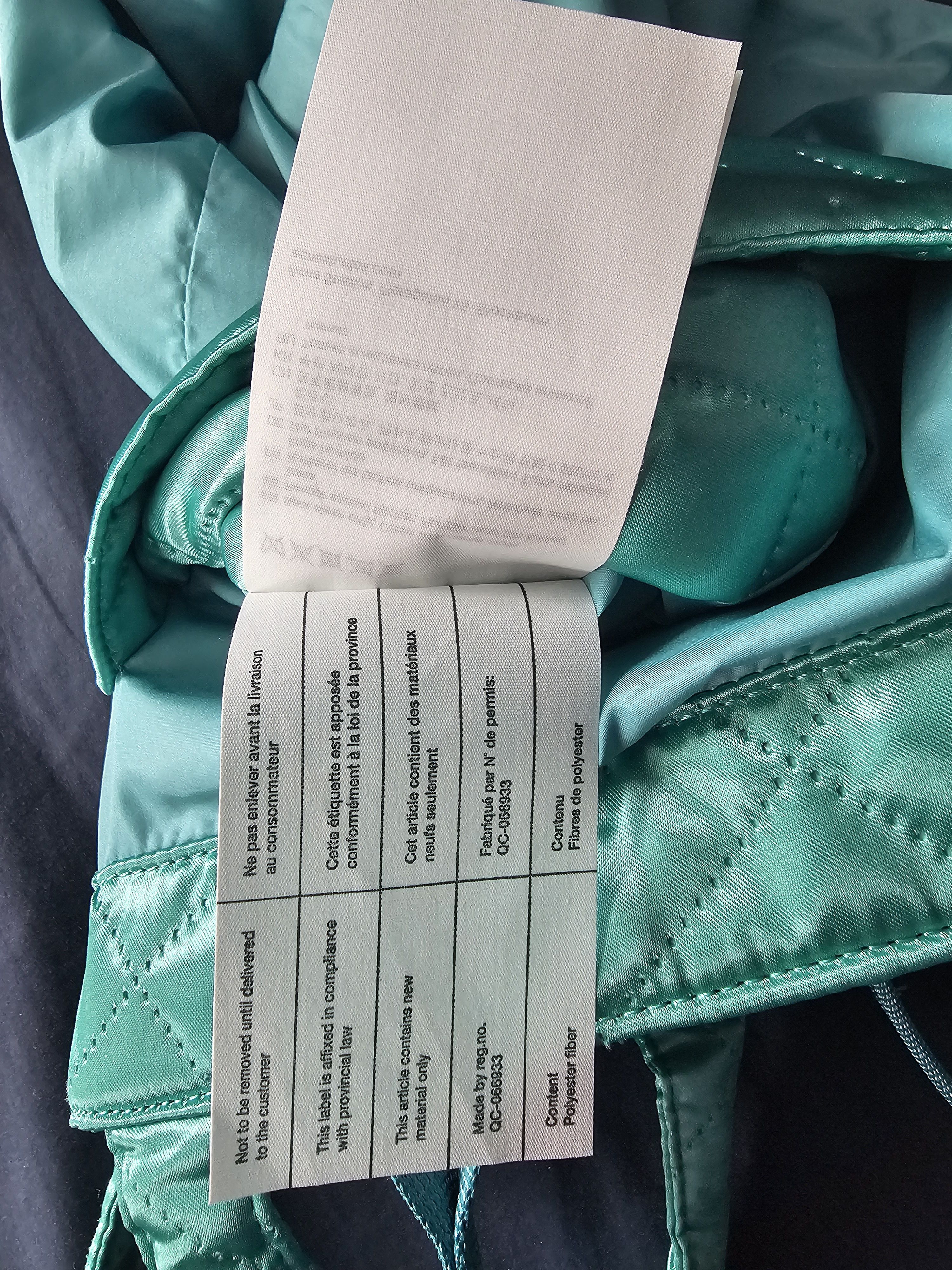Acne Studios Quilted Face Logo Satin Tote Bag in Jade Green FW21 'Awa' Size ONE SIZE - 10 Thumbnail