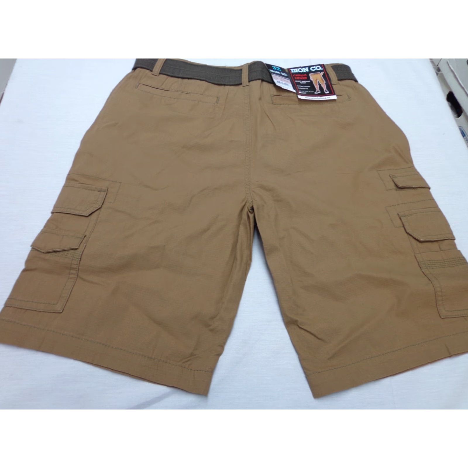 Vintage VINTAGE Iron Co. Cargo Shorts Belted Tobacco Brown 32 MEN Size 32 Cargo Brown NEW Size US 32 / EU 48 - 3 Thumbnail
