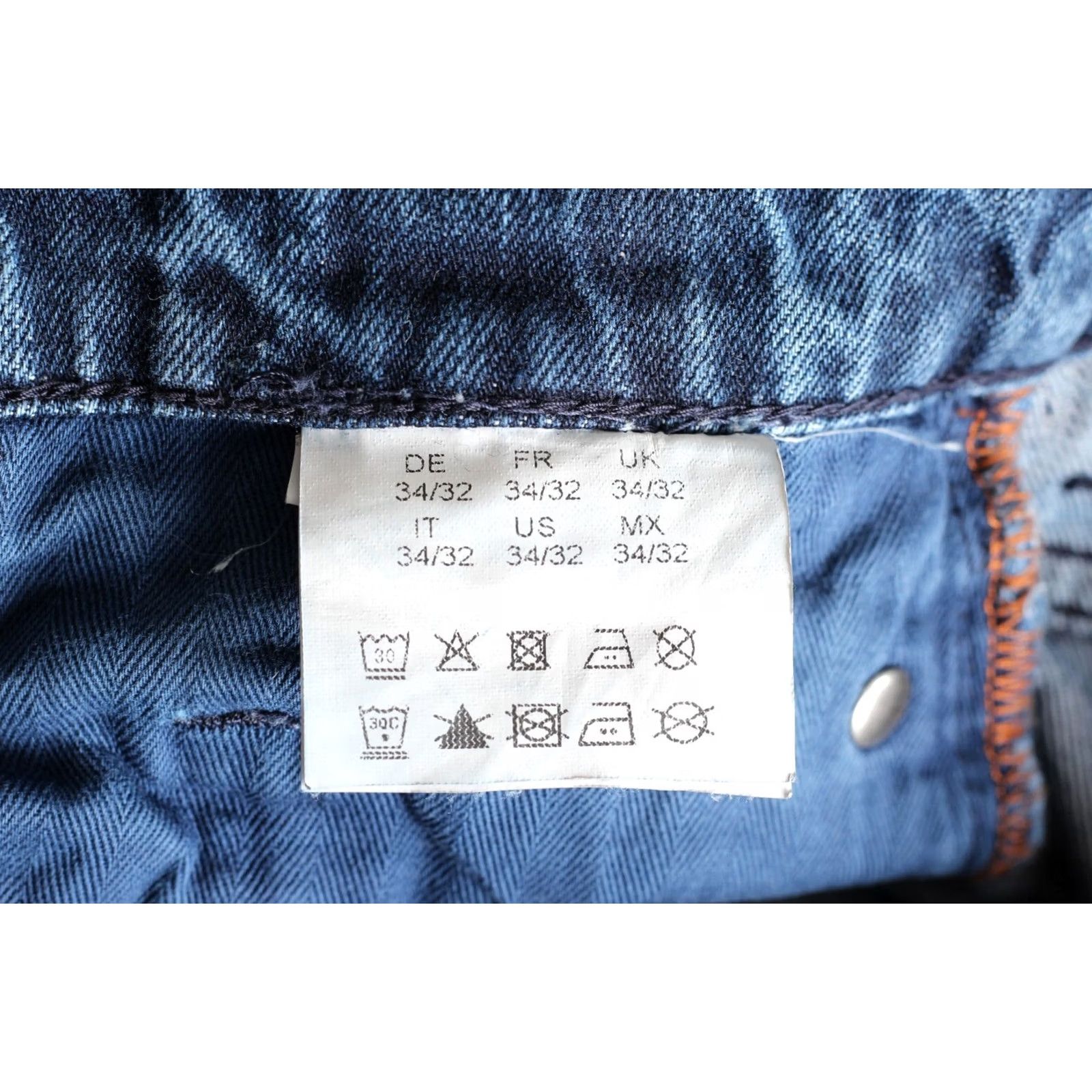 Hugo Boss HUGO BOSS Jeans Mens 34/32 Blue ORANGE Slim Fit Men Size W34 L32 DZ6378 Size US 34 / EU 50 - 7 Thumbnail