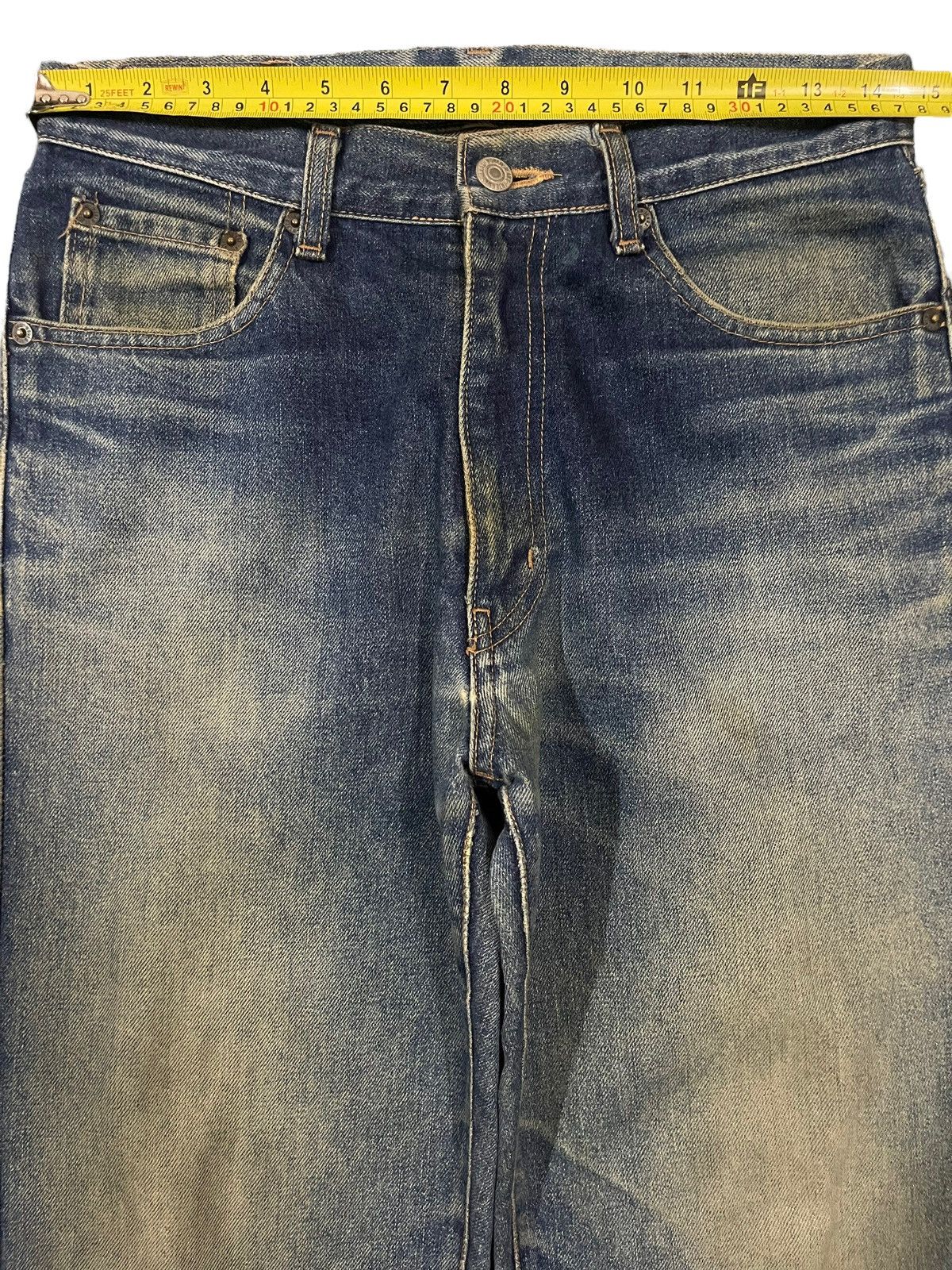 Sugar Cane Vintage Japanese Brand Mud Wash Distress Loose Jeans Size US 29 - 9 Thumbnail