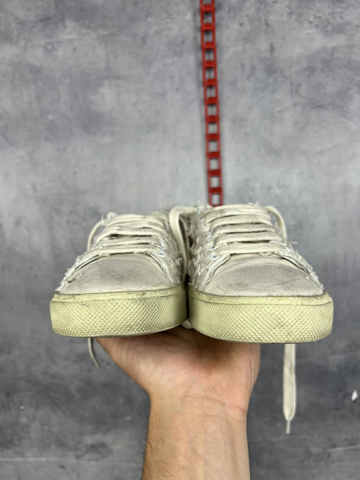 Saint Laurent Paris Saint Laurent Canvas Distressed Accents Sneakers Sz 37/24cm Size US 7 / IT 37 - 23 Thumbnail