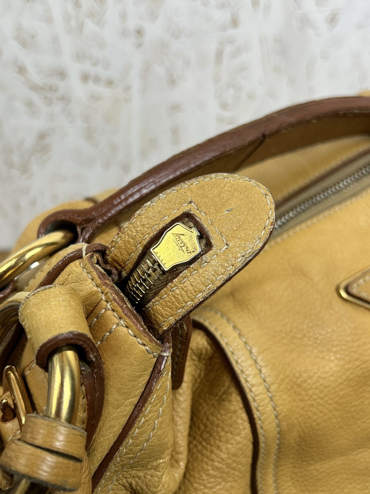 Prada Prada Deerskin Leather Handbag Shoulder Bag Size ONE SIZE - 19 Thumbnail
