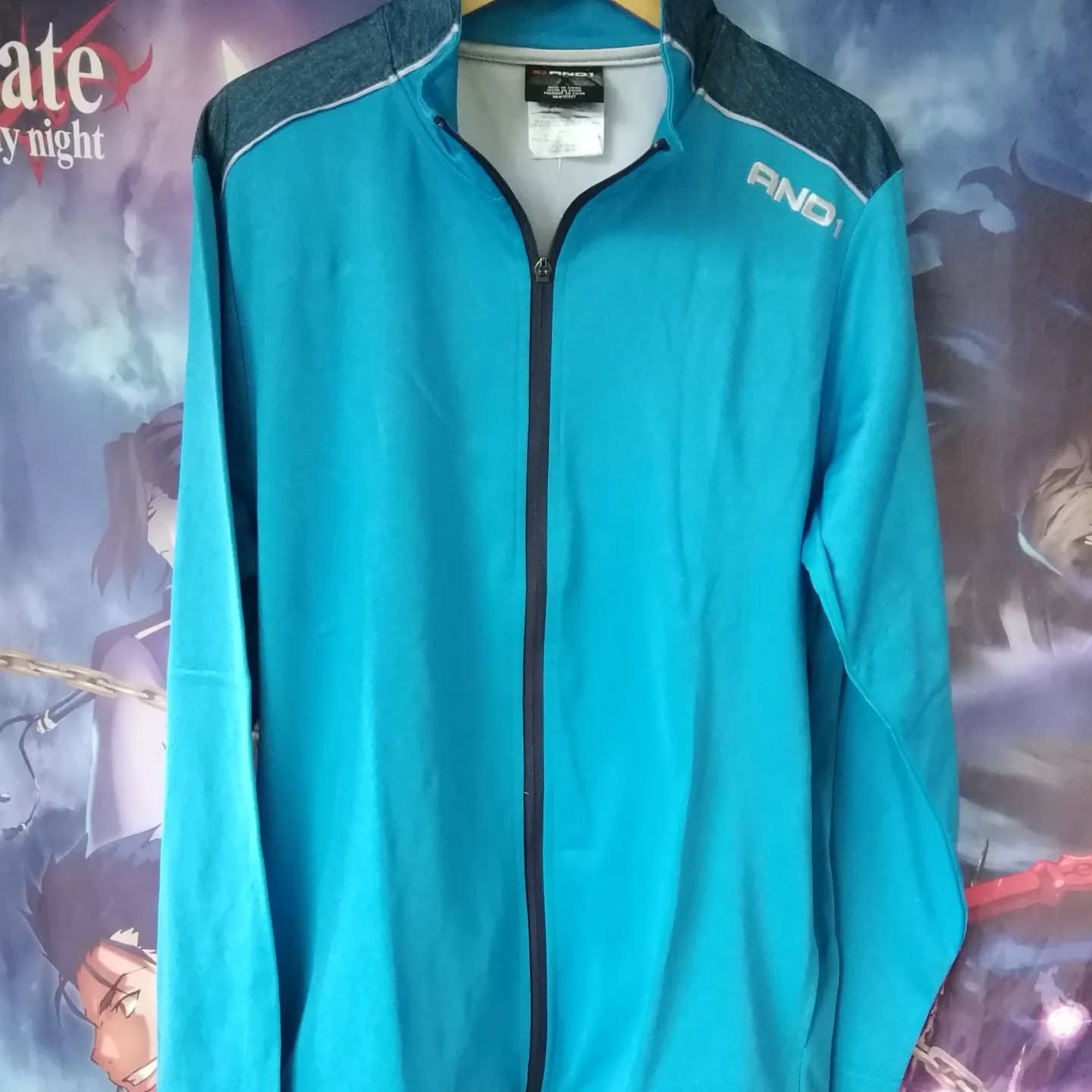 Sports Specialties 2000s AND1 Full Zip Performance Track Top Blue Size US L / EU 52-54 / 3 - 1 Thumbnail