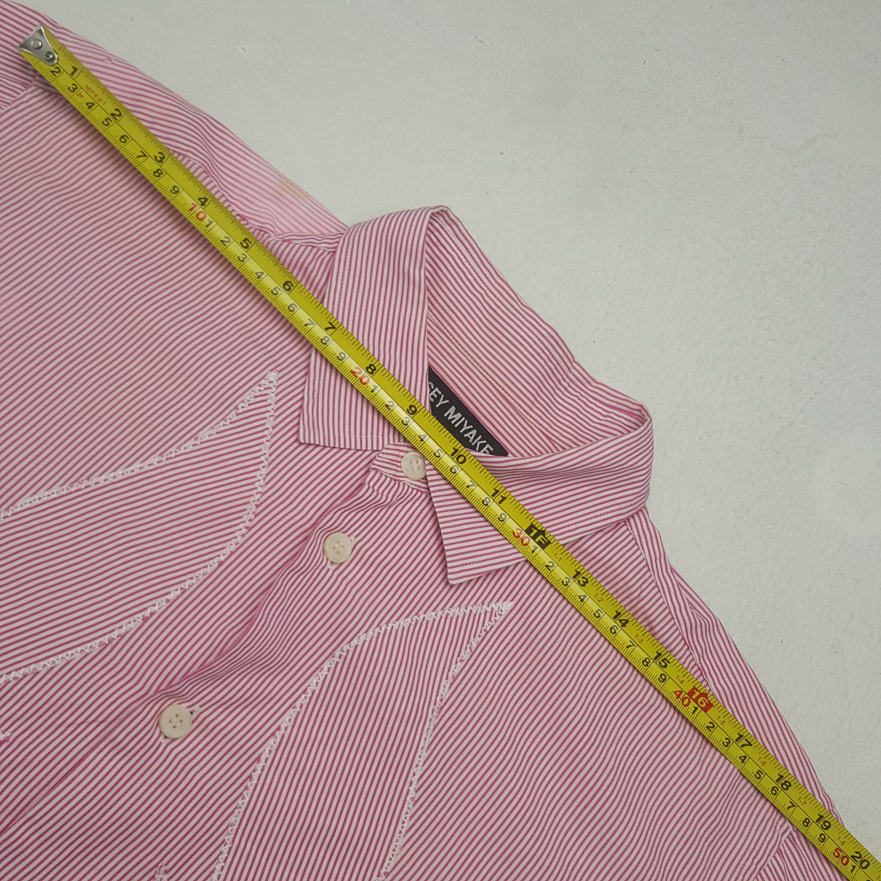 Issey Miyake Vintage Issey Miyake Striped Style Button Up Shirt Size US M / EU 48-50 / 2 - 5 Thumbnail