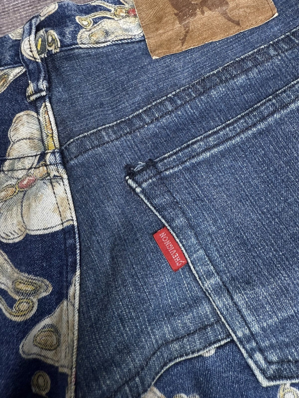 Kapital CHEVIGNON PACT WORK CUT AND PAST DENIM PANTS Size US 29 - 6 Thumbnail