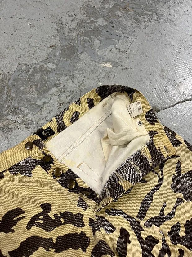 Just Cavalli AW2001 Cavalli Crow Camo Beige & Black Pants Size US 31 - 10 Thumbnail