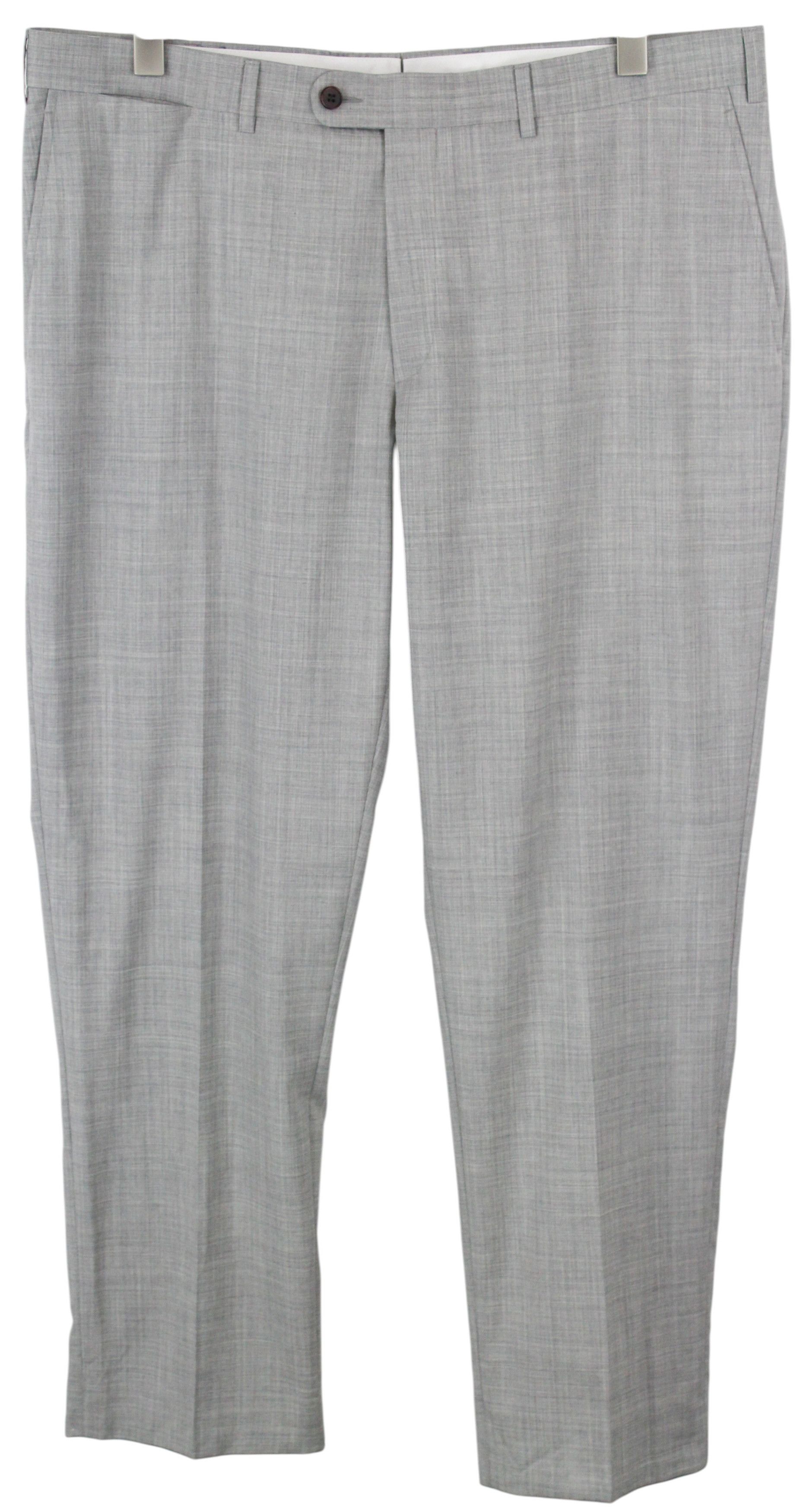 Suitsupply UK40S Grey Wool Pleated Trousers 60534 Size US 40 / EU 56 - 1 Thumbnail