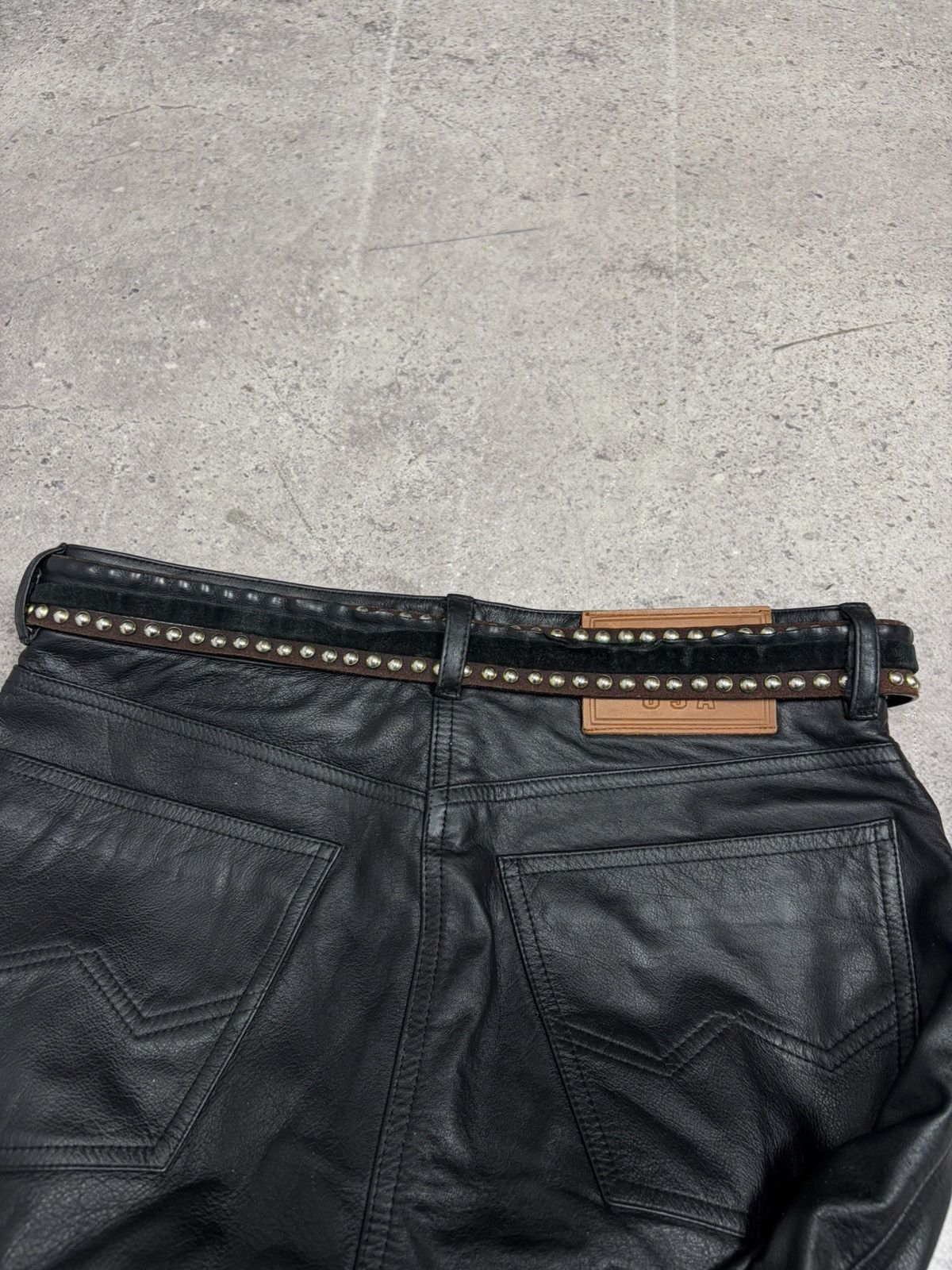 Roberto Cavalli Vintage Y2K Just Cavali Black Metal Leather Buckle Belt Size ONE SIZE - 19 Thumbnail