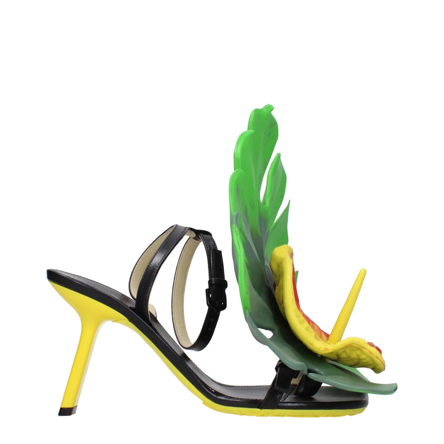 Loewe ob1o1e1124 Leather Sandals in Black Size US 5 / IT 35 - 1 Thumbnail
