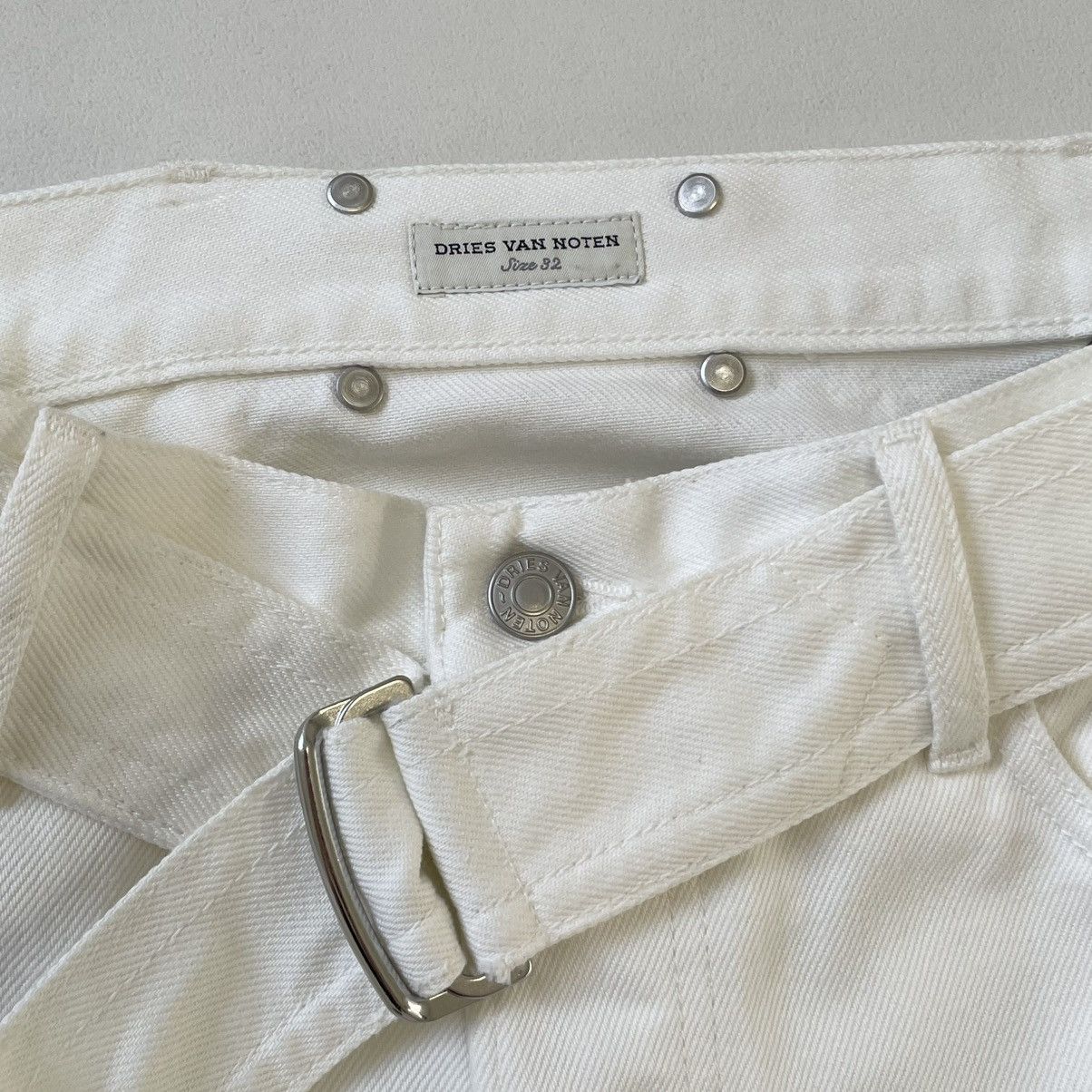 Dries Van Noten Wide Leg Double Layer ‘Skirt’ Denim Jeans Size US 32 / EU 48 - 4 Thumbnail