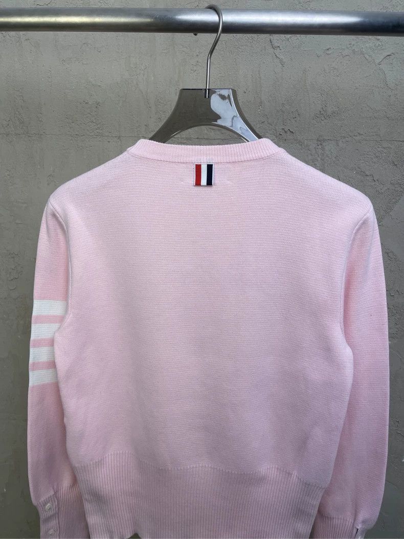 Thom Browne Thom Browne Size 2Pollen Four Stripe Knit Crew Neck Sweater Size US M / EU 48-50 / 2 - 5 Thumbnail