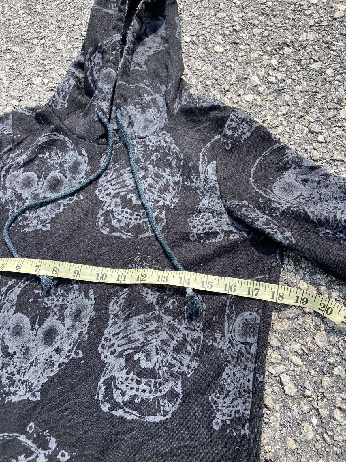 If Six Was Nine × Japanese Brand × Vintage Seditorines Skull Fullprint Hoodie Size US S / EU 44-46 / 1 - 8 Thumbnail