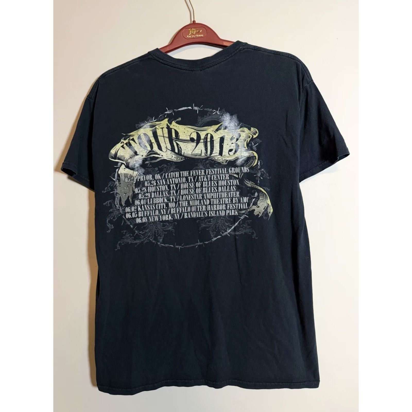 Hanes Guns N Roses 2013 Tour Band T-Shirt Men’s XL Rock Double-Sided Heather Black Hanes Shirt Size US XL / EU 56 / 4 - 6 Thumbnail