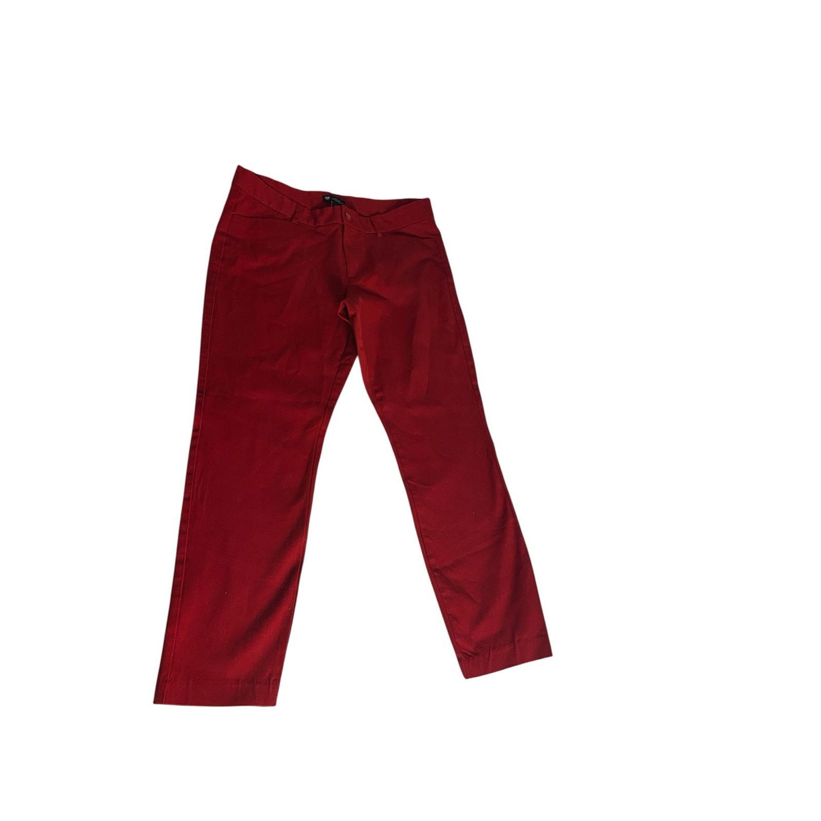 Gap Classic Russian Red Slim City Crop Pants Gap Size 8R Size 30" / US 8 / IT 44 - 2 Thumbnail