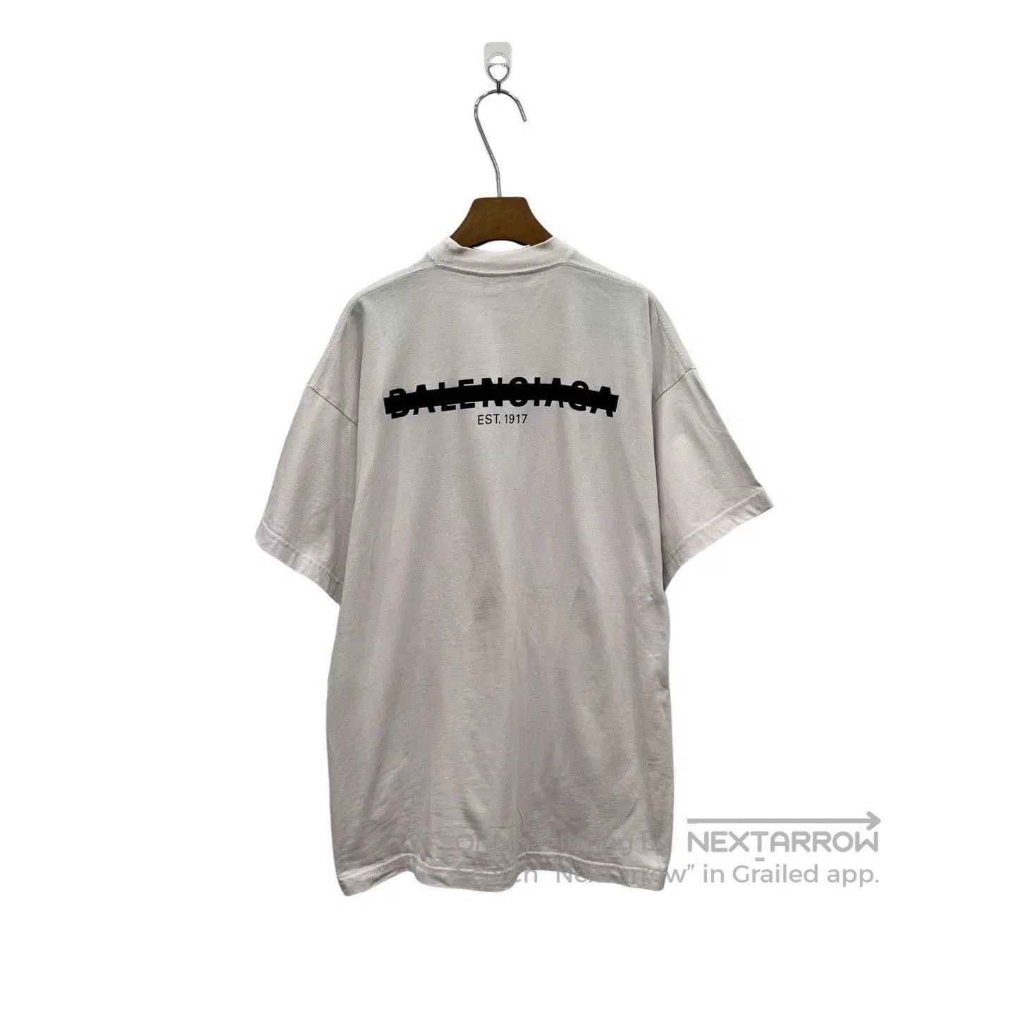 Balenciaga Balenciaga Light Pink Tape Strikethrough Tee. Size S / US 4 / IT 40 - 2 Thumbnail