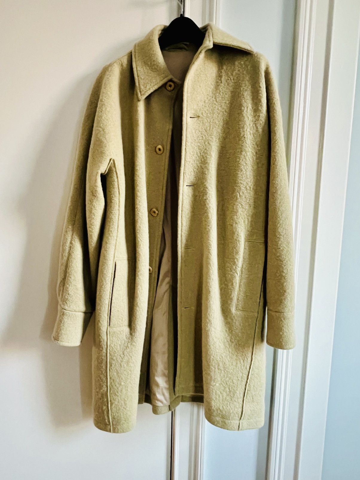Sefr Séfr Virgin Wool Green Wyatt Coat Size US S / EU 44-46 / 1 - 1 Thumbnail