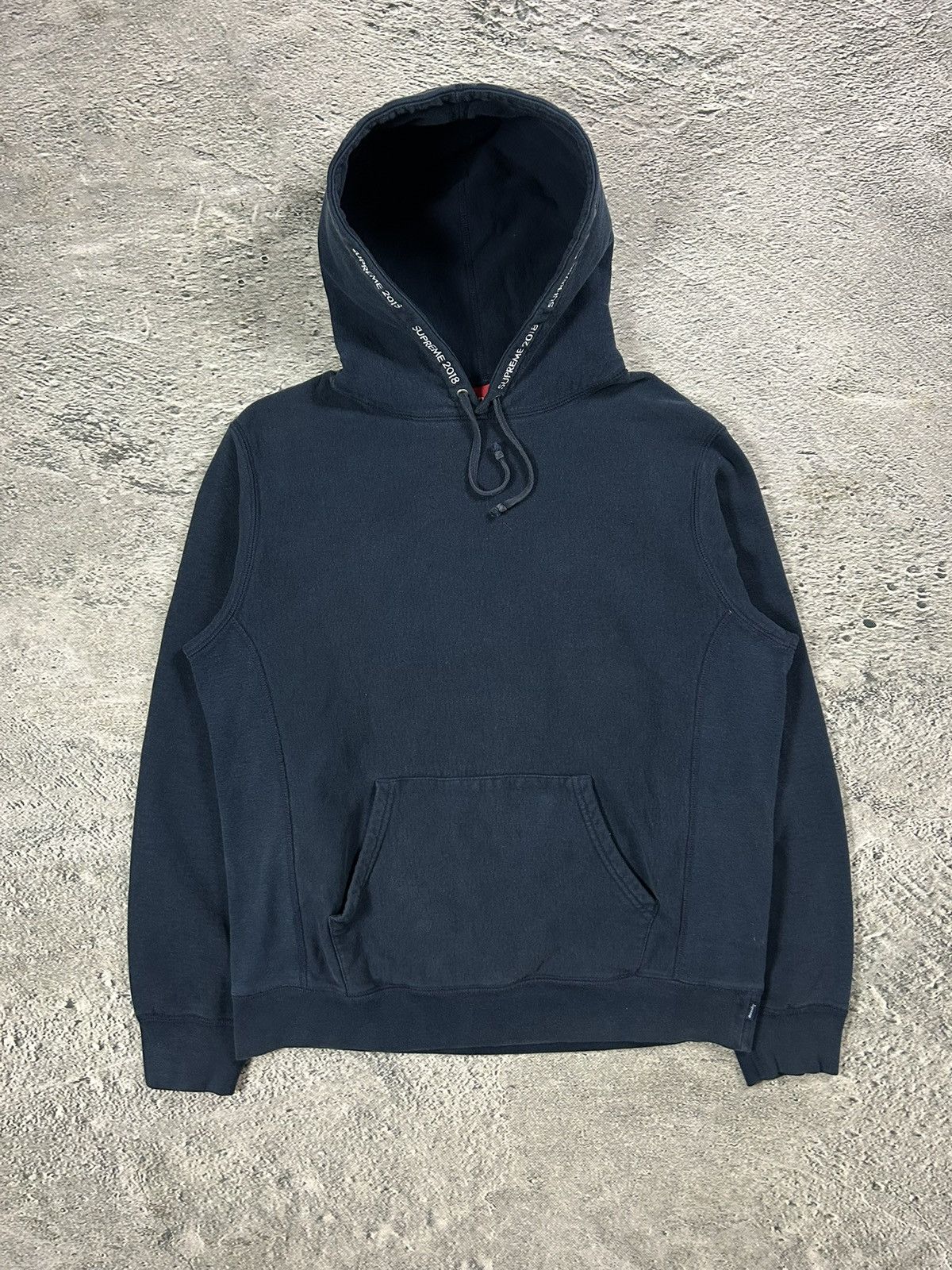 Supreme Supreme SS18 Channel Hoodie Navy Size US L / EU 52-54 / 3 - 1 Thumbnail