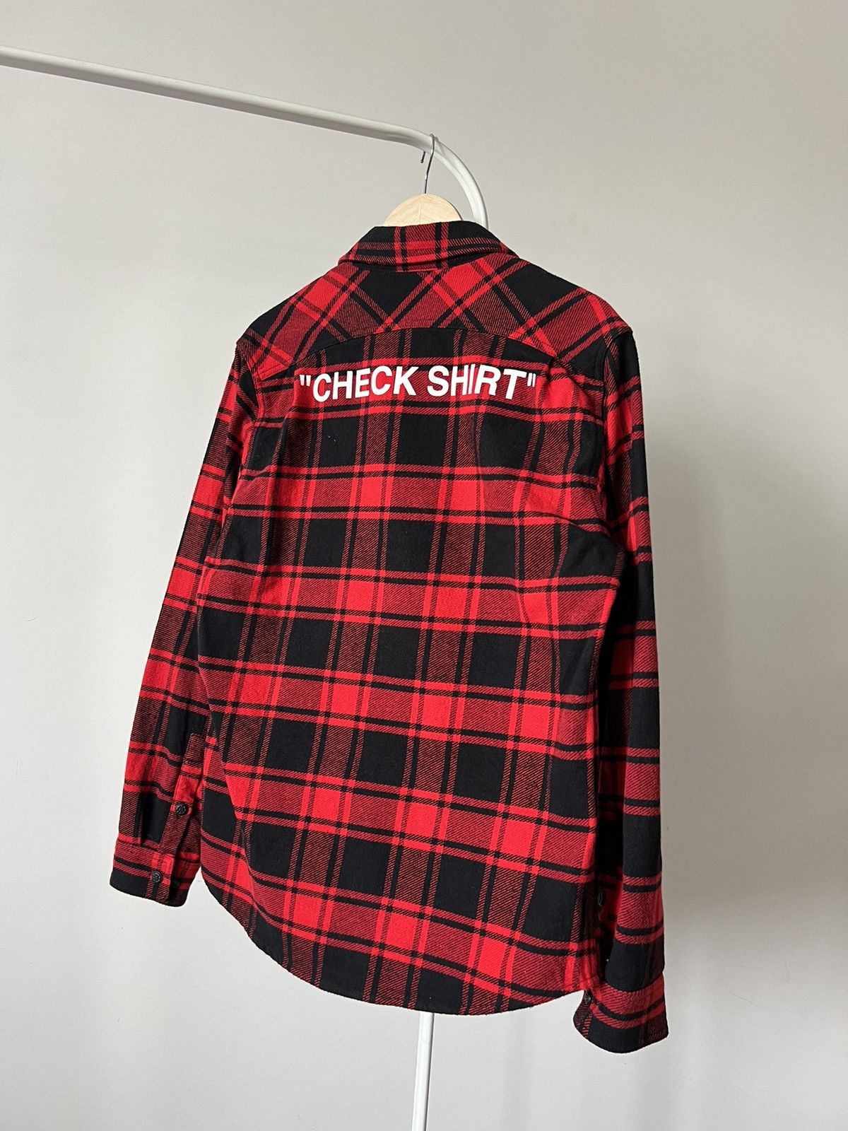 Off-White Off White SSENSE Exclusive “Check Shirt” Flannel Size M Size US M / EU 48-50 / 2 - 5 Thumbnail