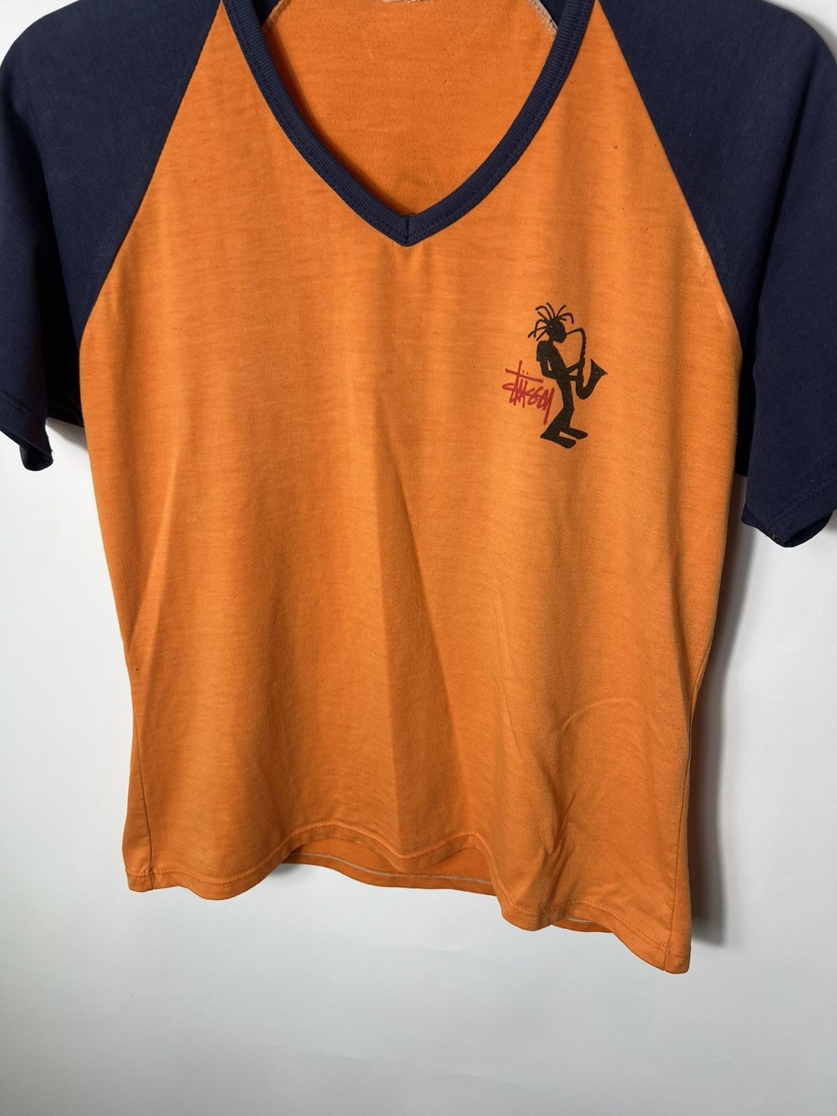 Stussy Vintage streetwear y2k sk8 90s Stussy Jazz Big Logo T-shirt Size M / US 6-8 / IT 42-44 - 4 Thumbnail