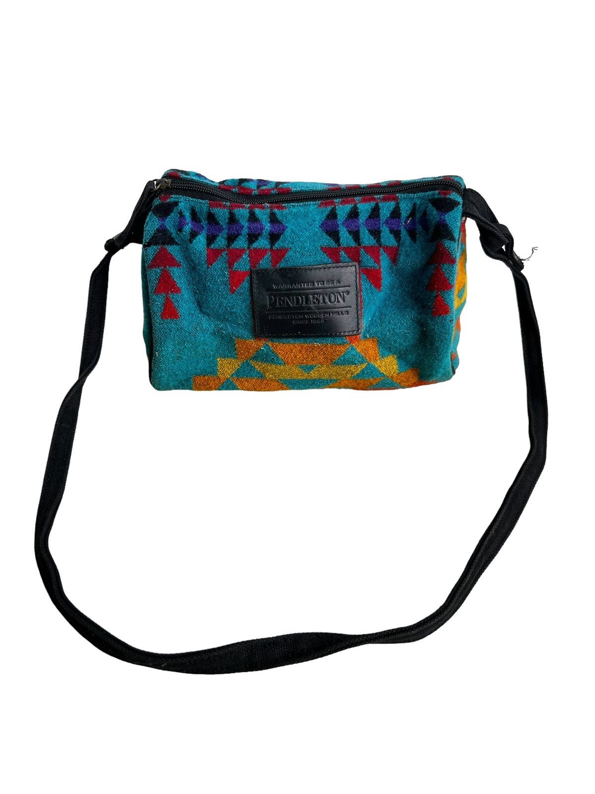 Dry Bones OG Pendleton 🇺🇸 Navajo Printed Wool Small Duffle Gym Bag Size ONE SIZE - 3 Thumbnail