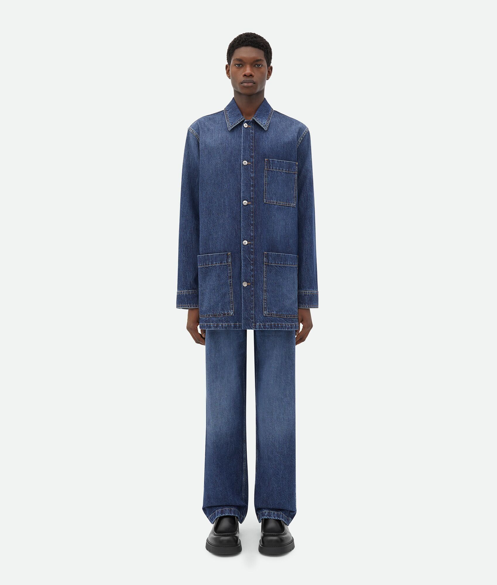 Bottega Veneta Medium Wash Denim Jacket Size US S / EU 44-46 / 1 - 1 Thumbnail