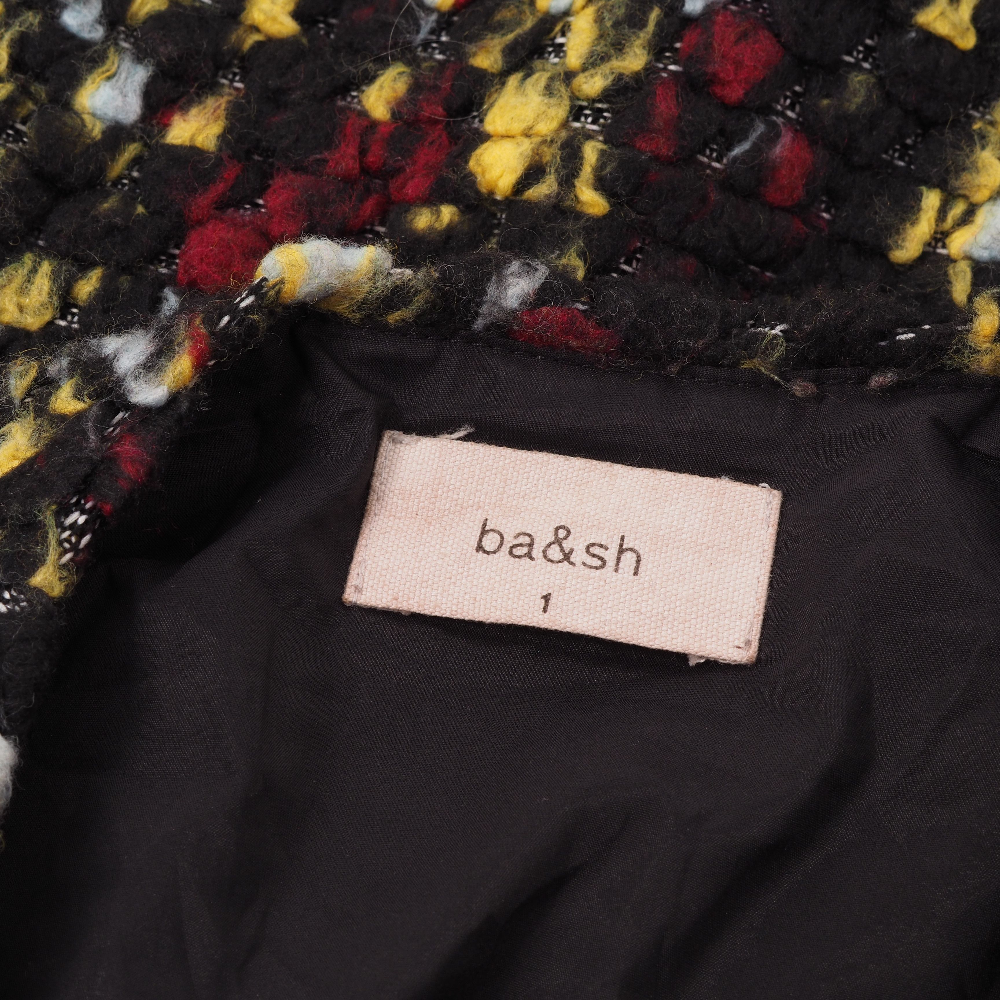 ba&sh Ba&sh Multicolor Tweed Open Evening Jacket Cape Size M / US 6-8 / IT 42-44 - 4 Thumbnail