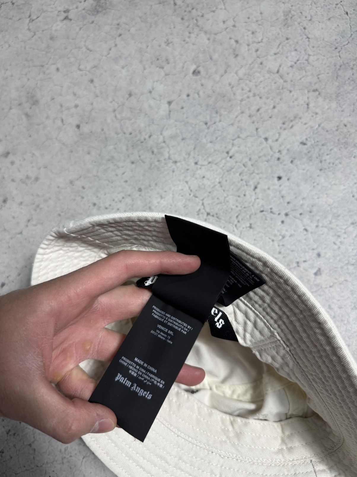 Palm Angels Palm Angels Panama Bucket Hat Luxury White Size ONE SIZE - 9 Thumbnail