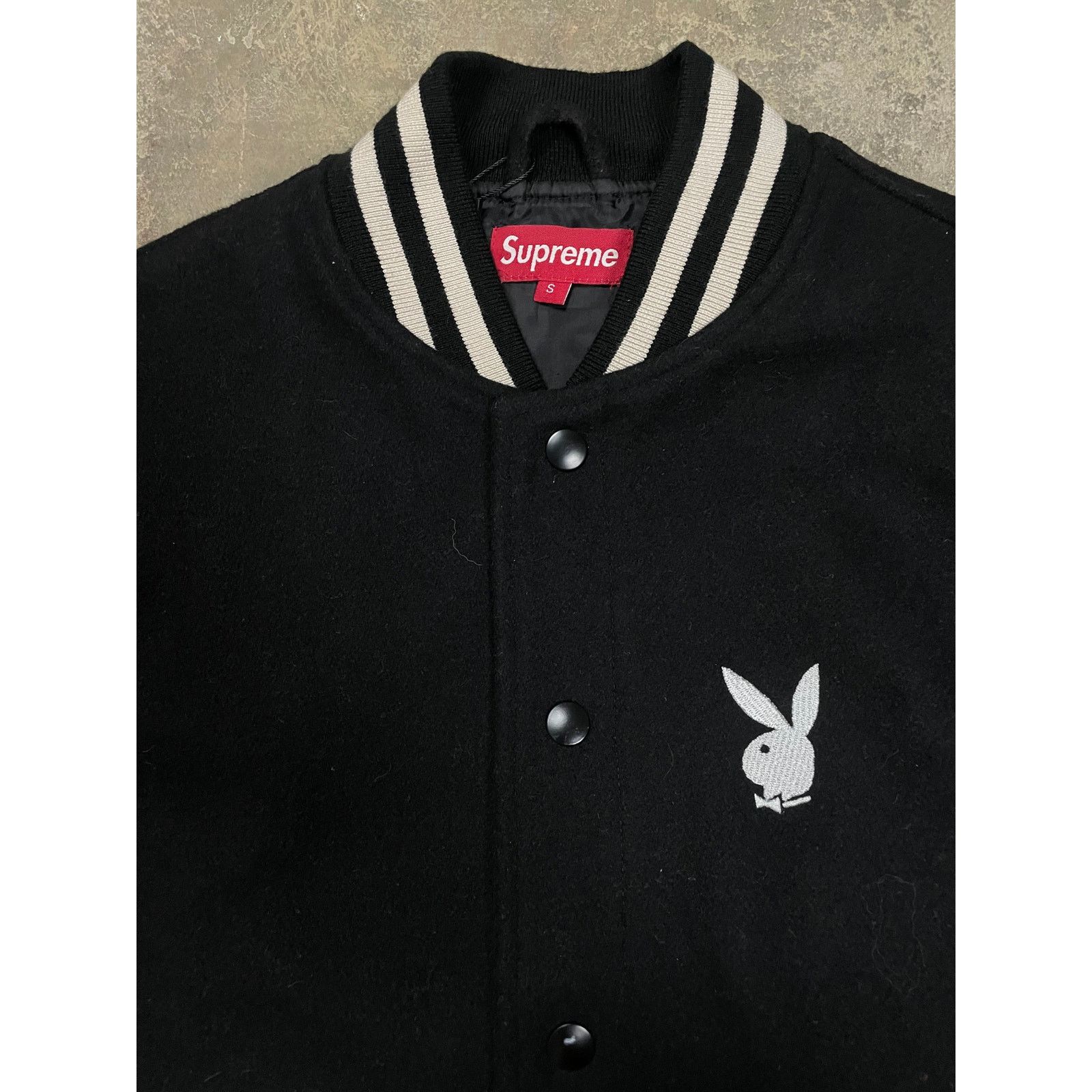 Supreme Supreme SS11 Playboy Varsity Jacket Black Used Small Size US S / EU 44-46 / 1 - 3 Thumbnail