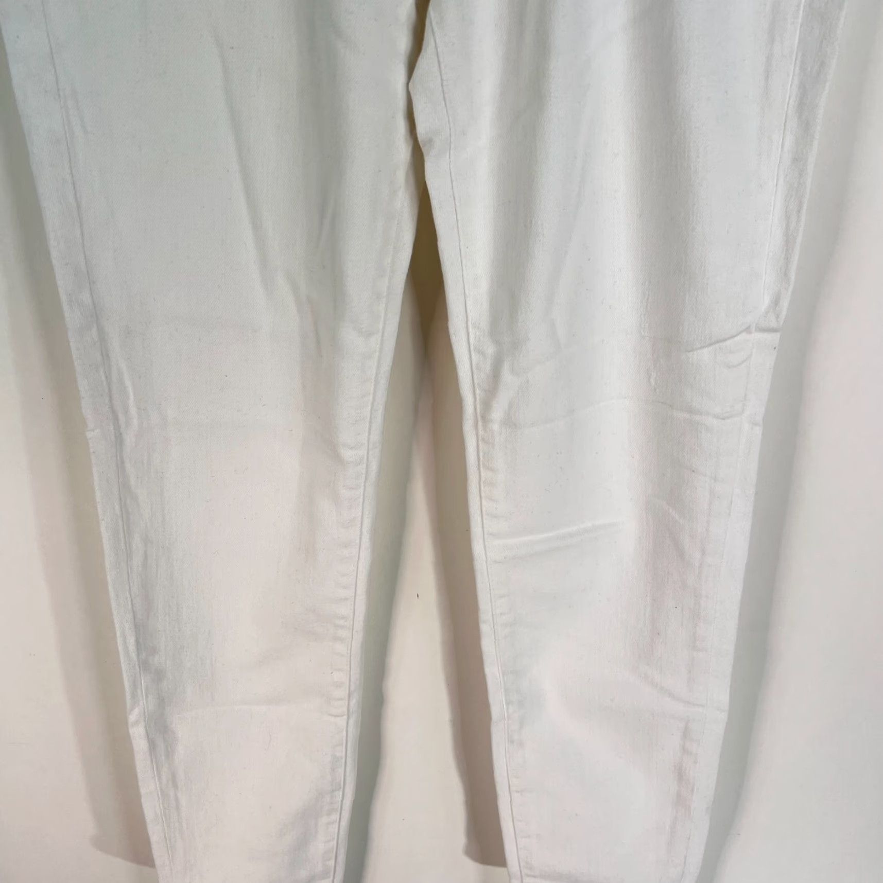 Vintage Pilcro & The Letterpress White Denim Jeans Women's 29 Ankle High Rise 28x28 Size 29" - 3 Thumbnail