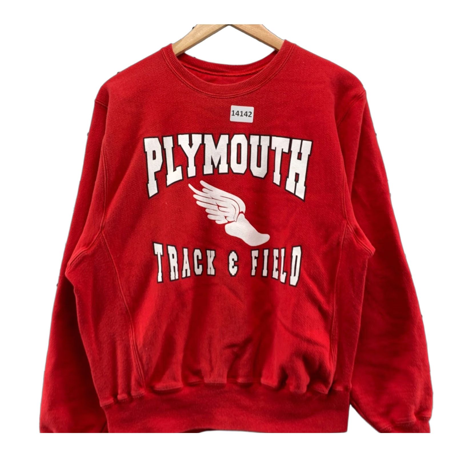 Champion VINTAGE Champion Sweatshirt Men M Crewneck Plymouth Wing Red Reverse Weave Track Size US M / EU 48-50 / 2 - 1 Thumbnail