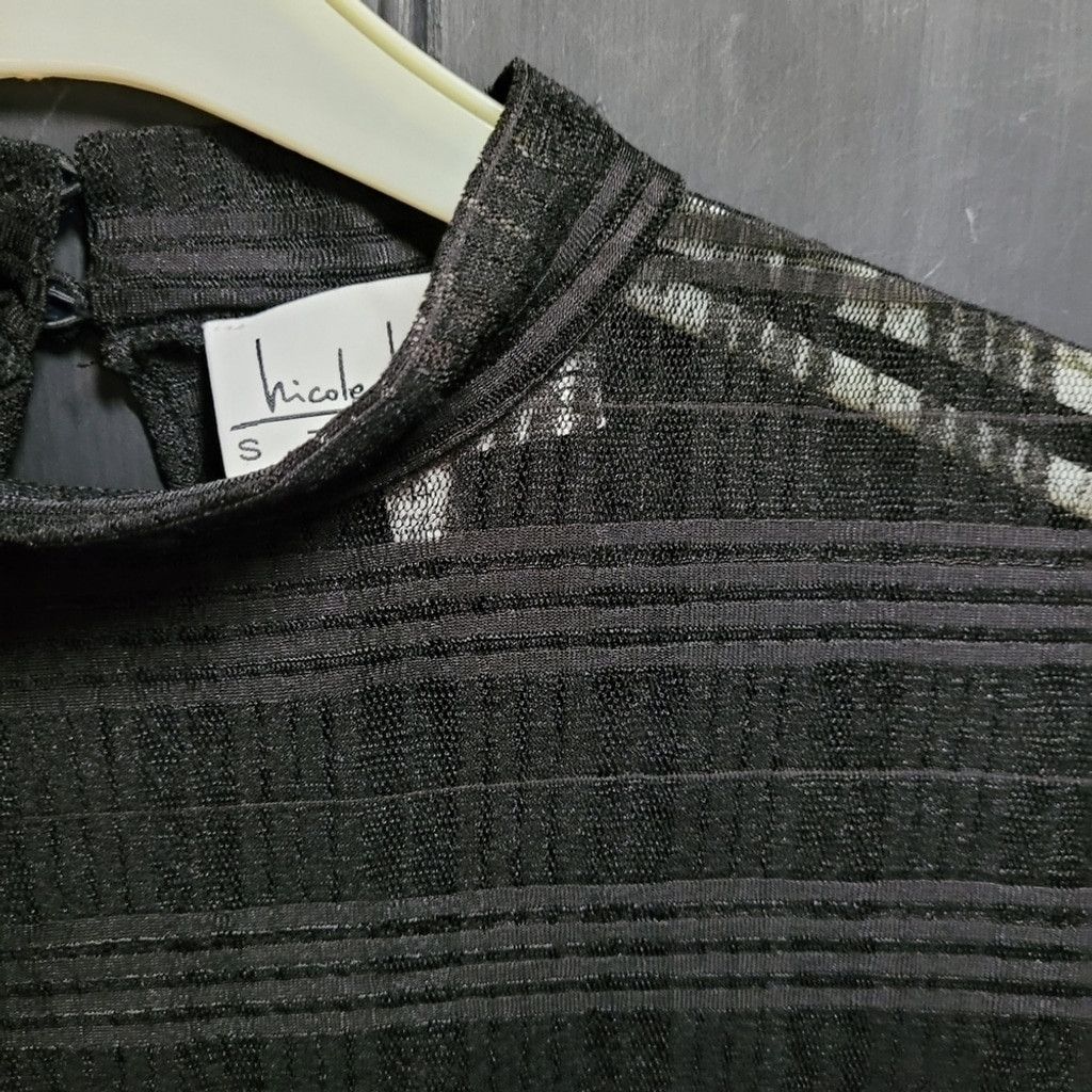Nicole Miller Nicole Miller, black see through lace dress,NWOT, Size 14 Size XL / US 12-14 / IT 48-50 - 2 Thumbnail