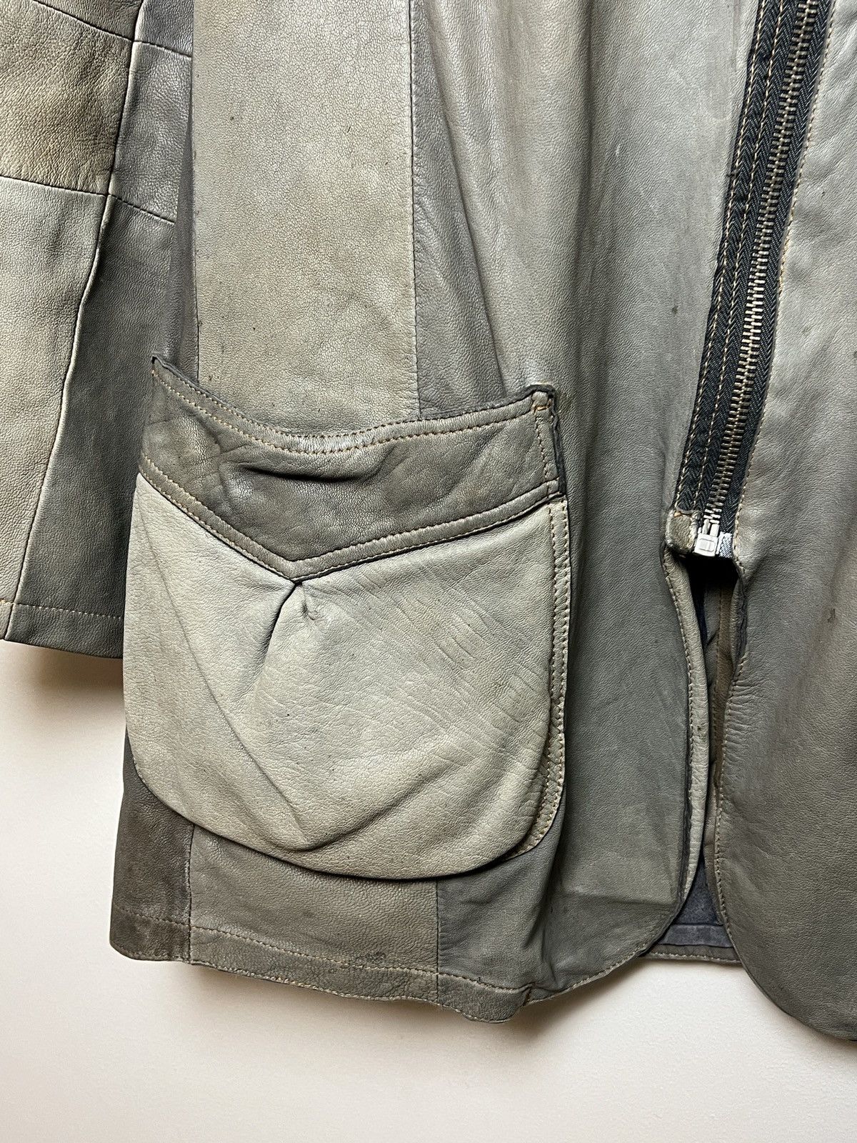 Giorgio Armani armani y2k patchwork leather jacket Size US M / EU 48-50 / 2 - 9 Thumbnail