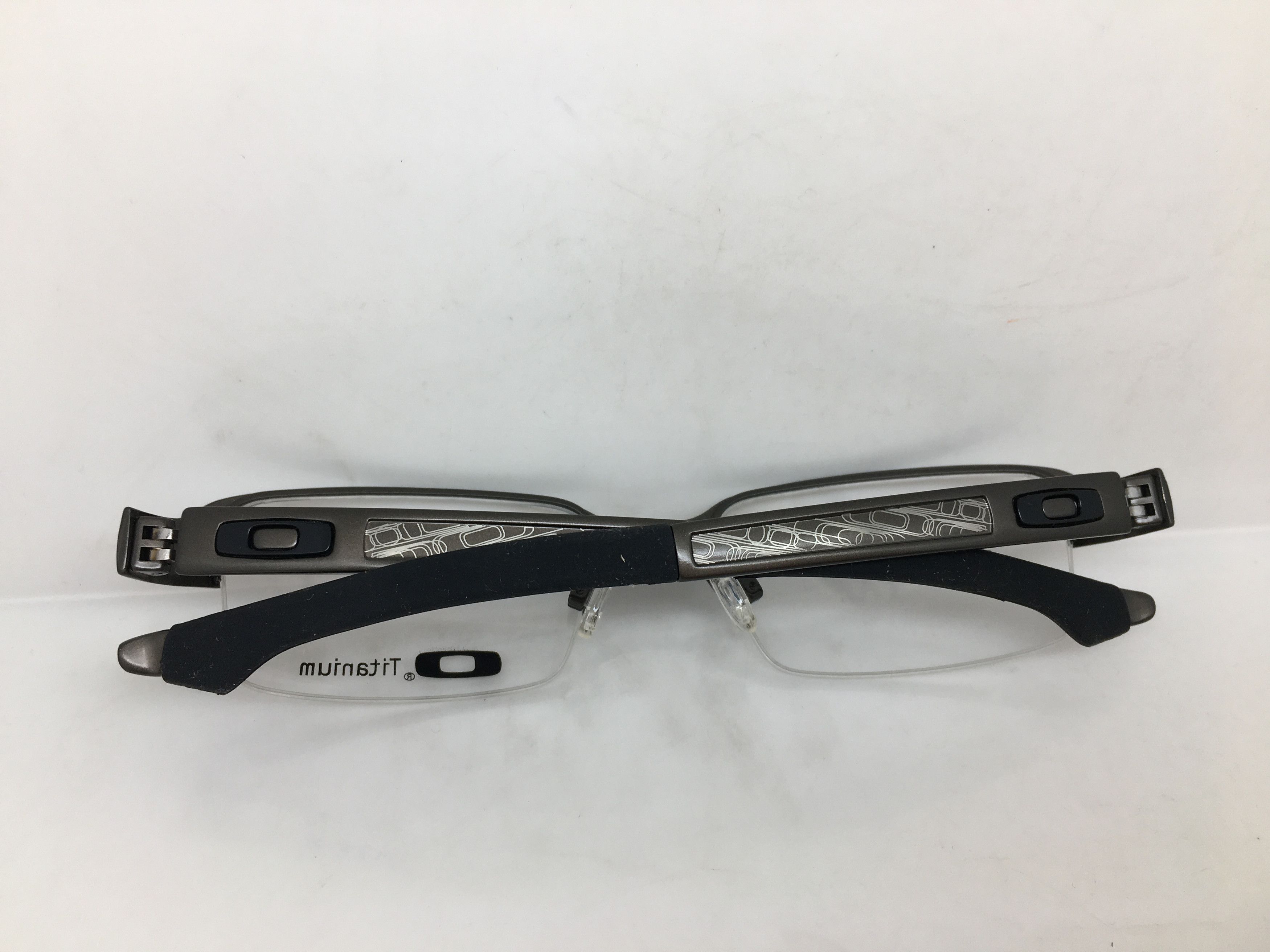 Oakley OAKLEY BOOMSTAND Pewter Half Rim Eyeglasses Size ONE SIZE - 10 Thumbnail