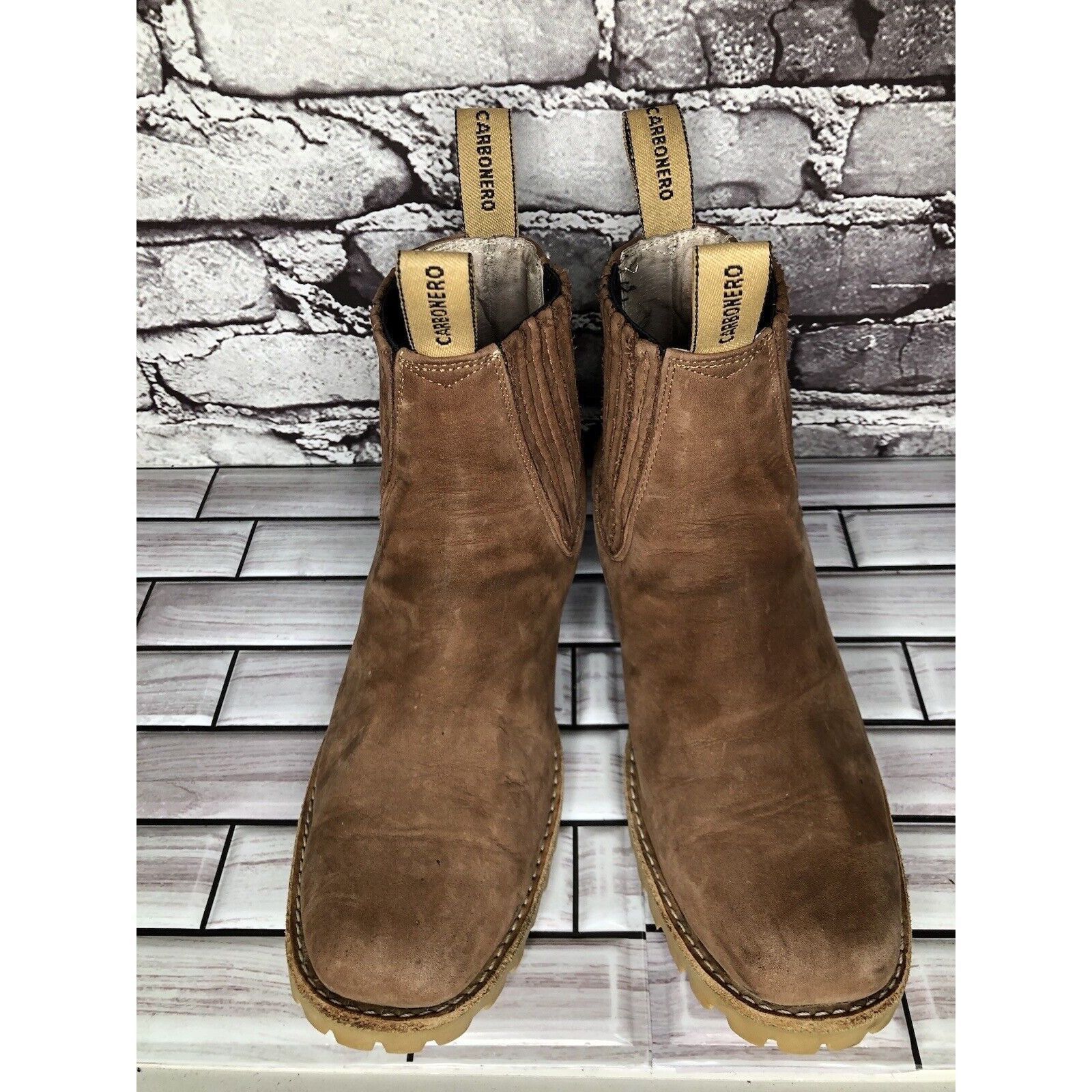 Other Carbonero Botin Traditional Brown Leather Chelsea Ankle Heel Size US 6 / IT 36 - 18 Thumbnail