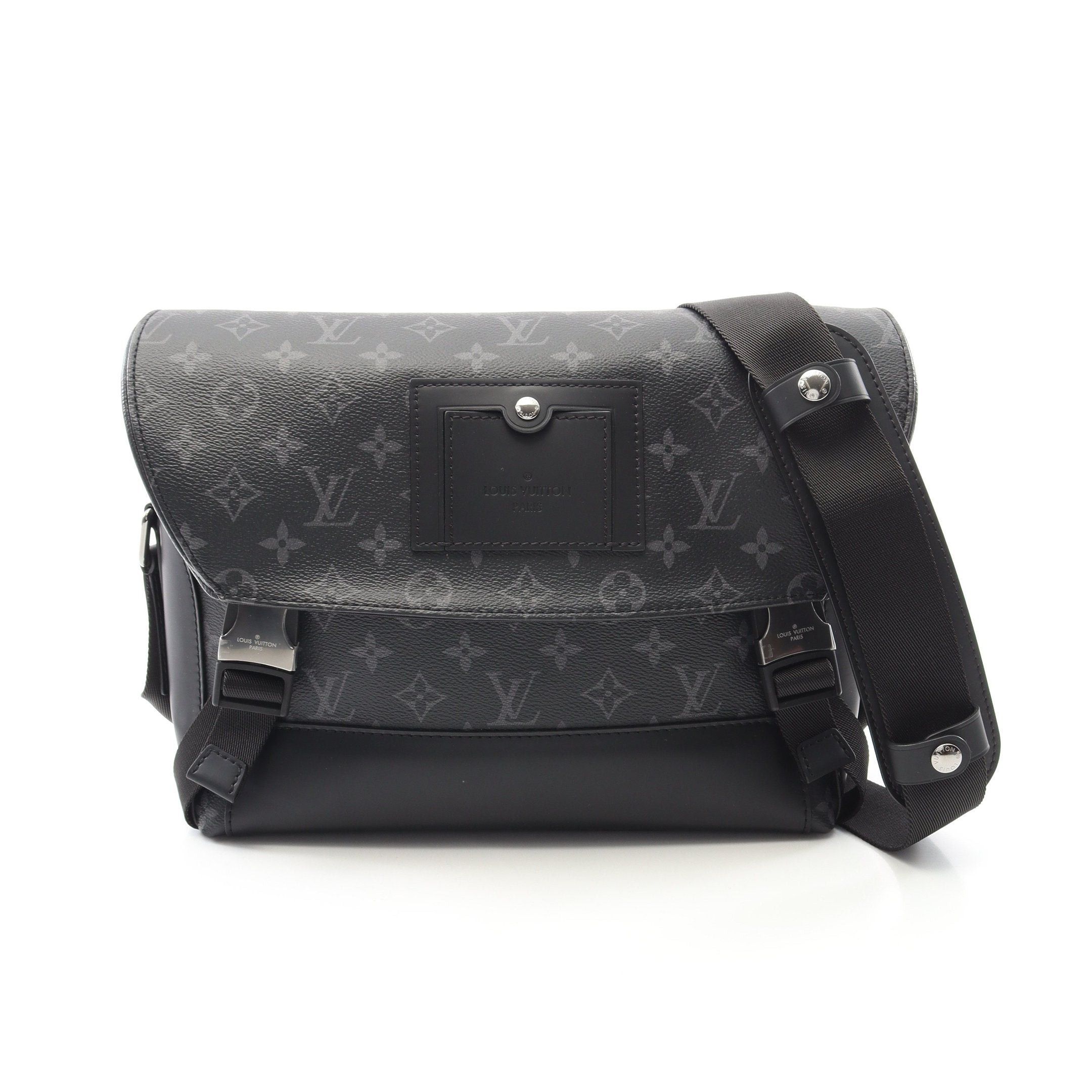 Louis Vuitton Louis Vuitton Messenger Voyage Pm Monogram Eclipse Shoulder Bag Leather Black Size ONE SIZE - 1 Thumbnail