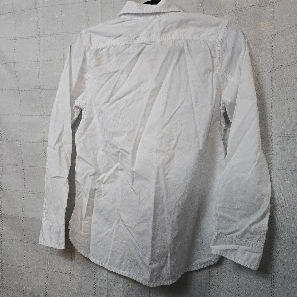 Madewell Madewell Denim Button-Up Shirt in Eyelet White Size XS / US 0-2 / IT 36-38 - 10 Thumbnail