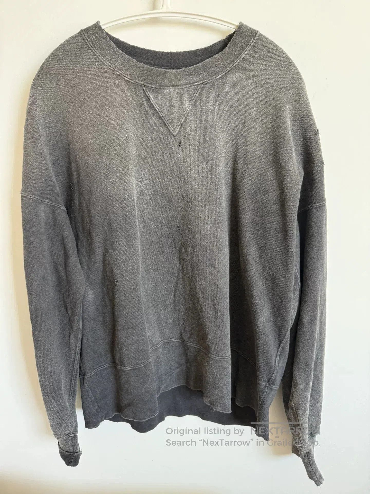 Visvim Visvim Distressed Gray Crewneck Sweatshirt. Size US M / EU 48-50 / 2 - 1 Thumbnail