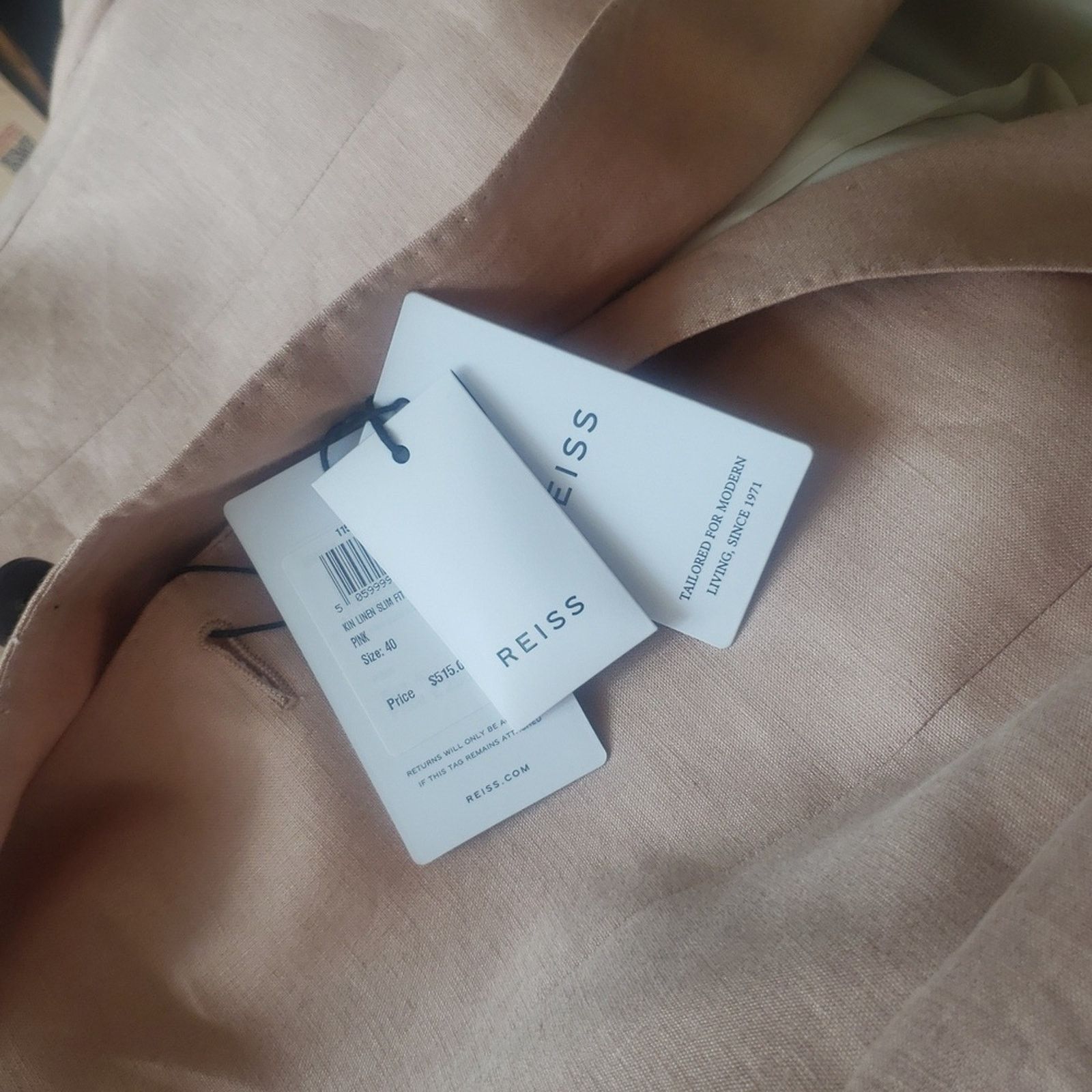 Reiss Reiss Kin B Linen Two-Button Blazer, Size 40, RP $515.00 Size 40R - 11 Thumbnail