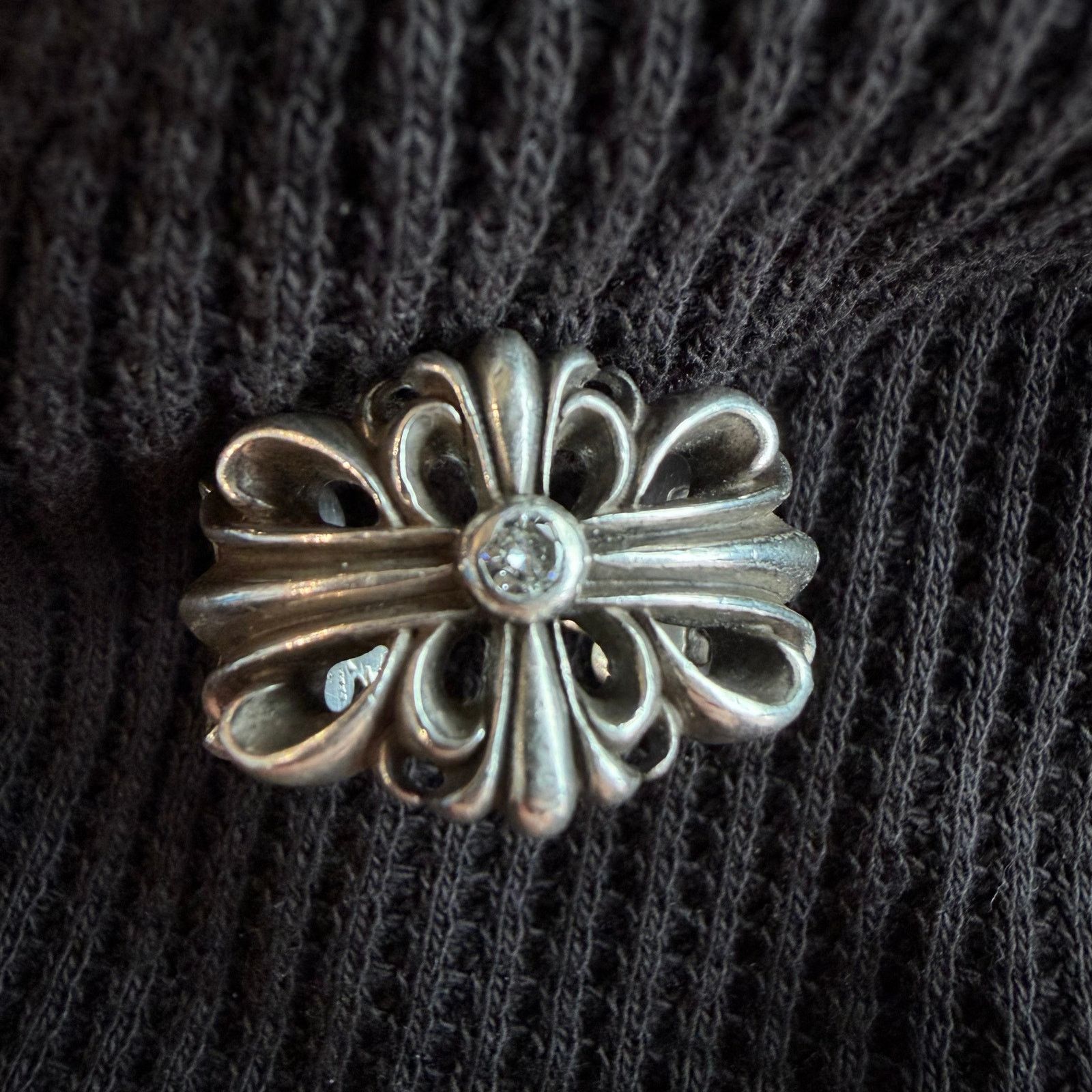 Chrome Hearts Chrome Hearts Open Floral Ring Aftermarket Diamond Size ONE SIZE - 1 Thumbnail