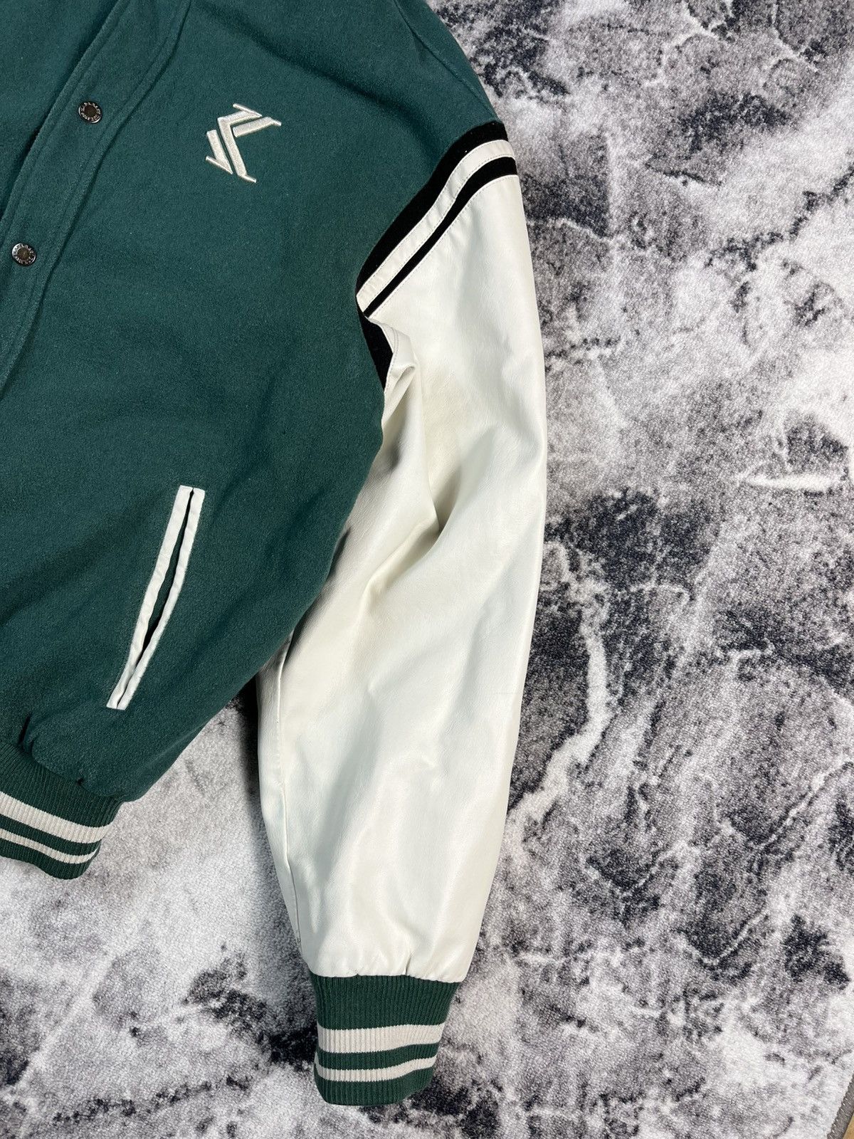 Karl Kani Karl Kani Varsity Jacket Green White Spell Out L Size US L / EU 52-54 / 3 - 7 Thumbnail