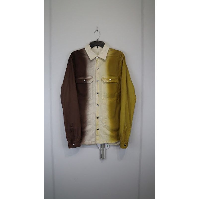 Rick Owens o1rshd1 Outershirt in Oxblood/Natural/Sulphate Size US M / EU 48-50 / 2 - 4 Thumbnail